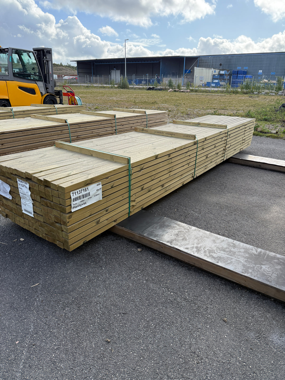 Paket Tryckimpregnerade Reglar 45x70mm, 140st 4,80m