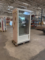 Altandörrar- Inåtgående, Trä/Aluminium – 1080 × 2080 mm- Röd