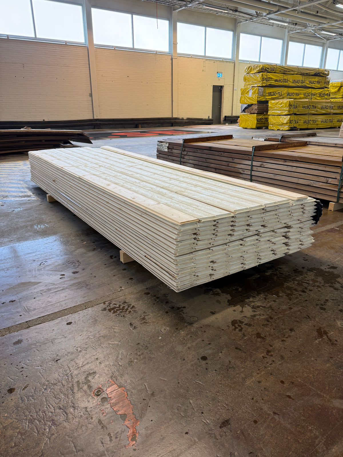 Paket Dubbelfas Ändspont 22×120 mm 3,30 m Mellanstruken – 134 st