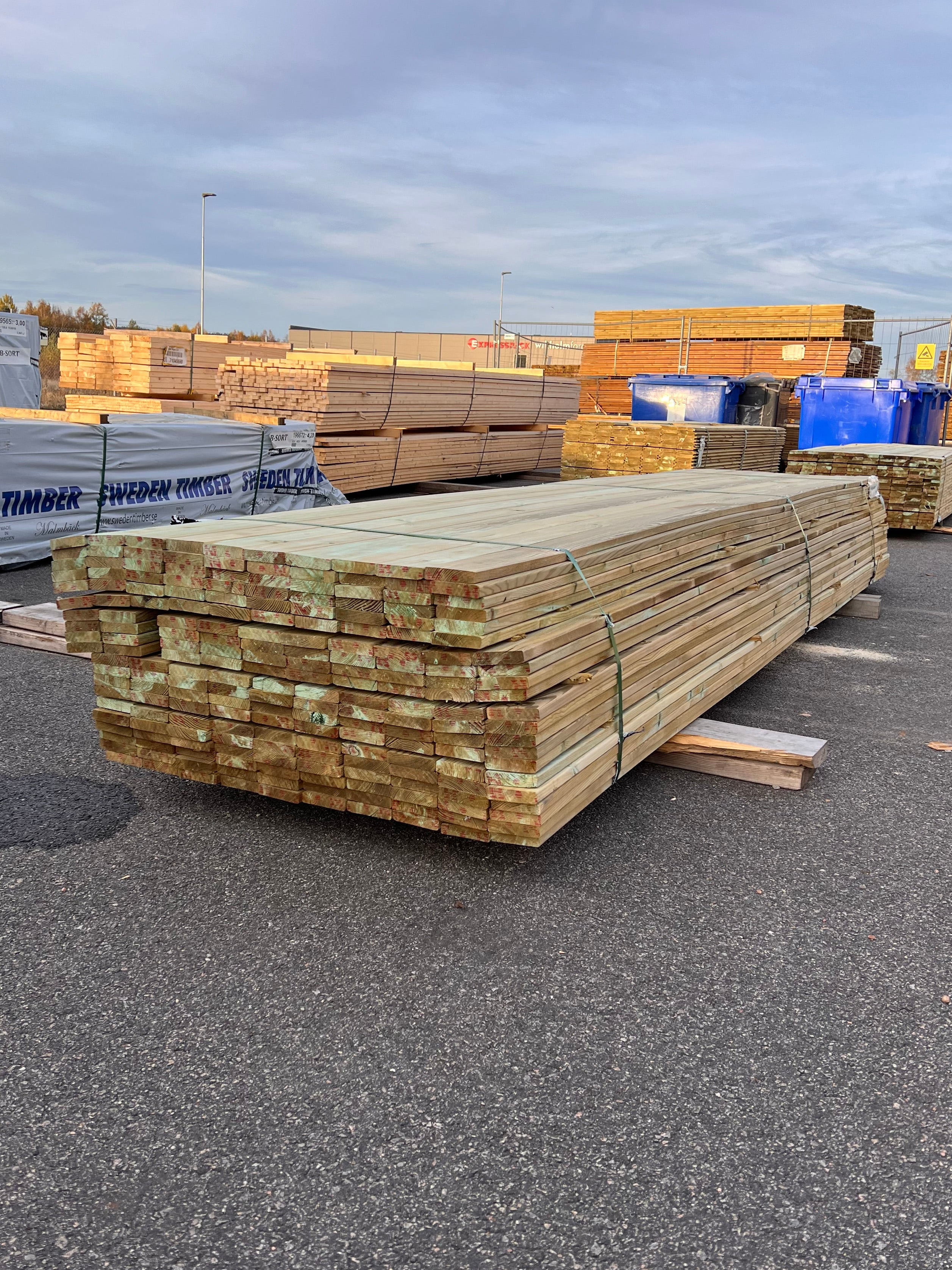 Paket Trall 22x95mm – 210 st 4.20m Tryckimpregnerad B-sort