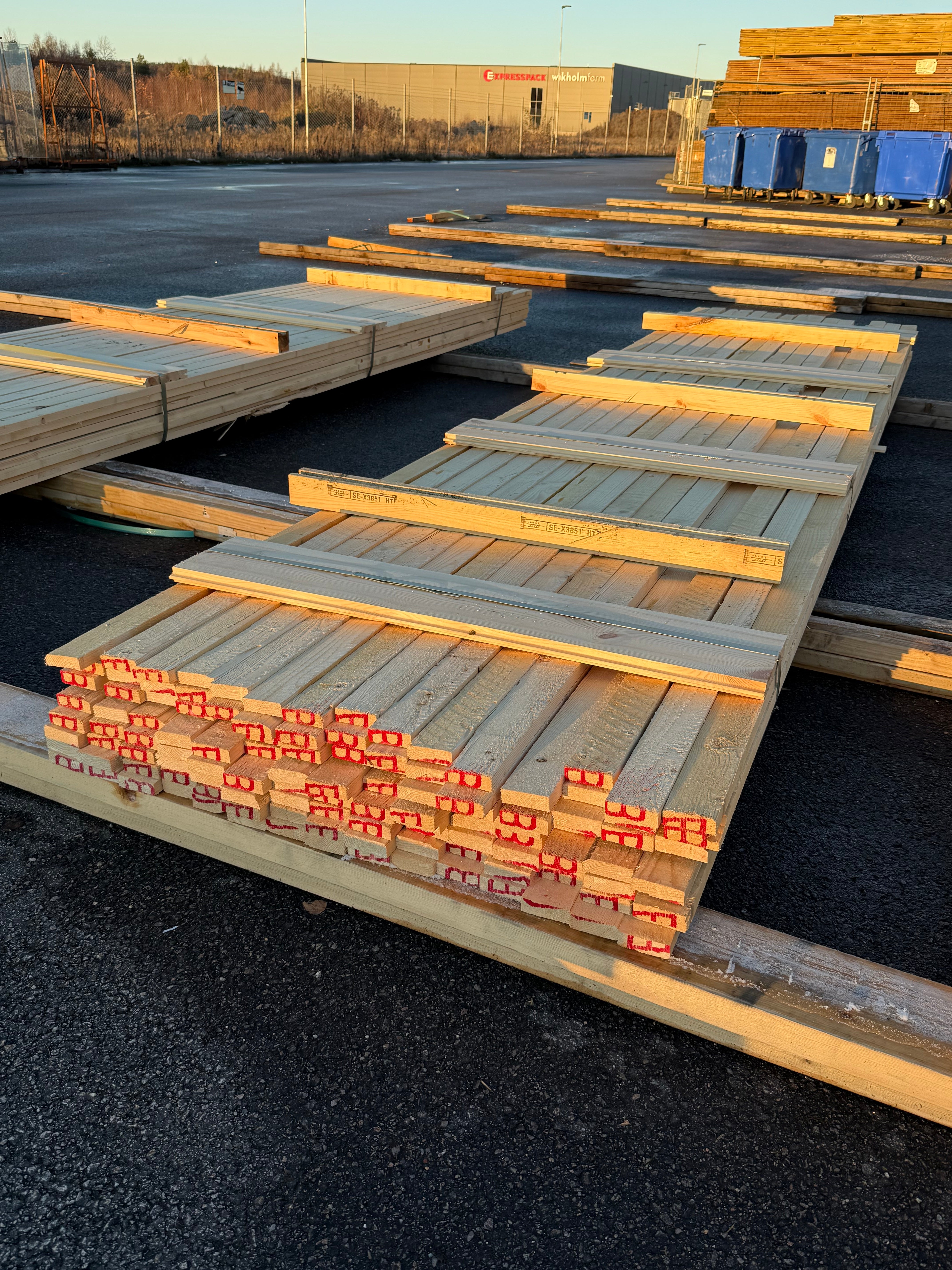 Paket Brädor 19x63mm – 119 st (4,20 m, gran, ohyvlad/råsågad)