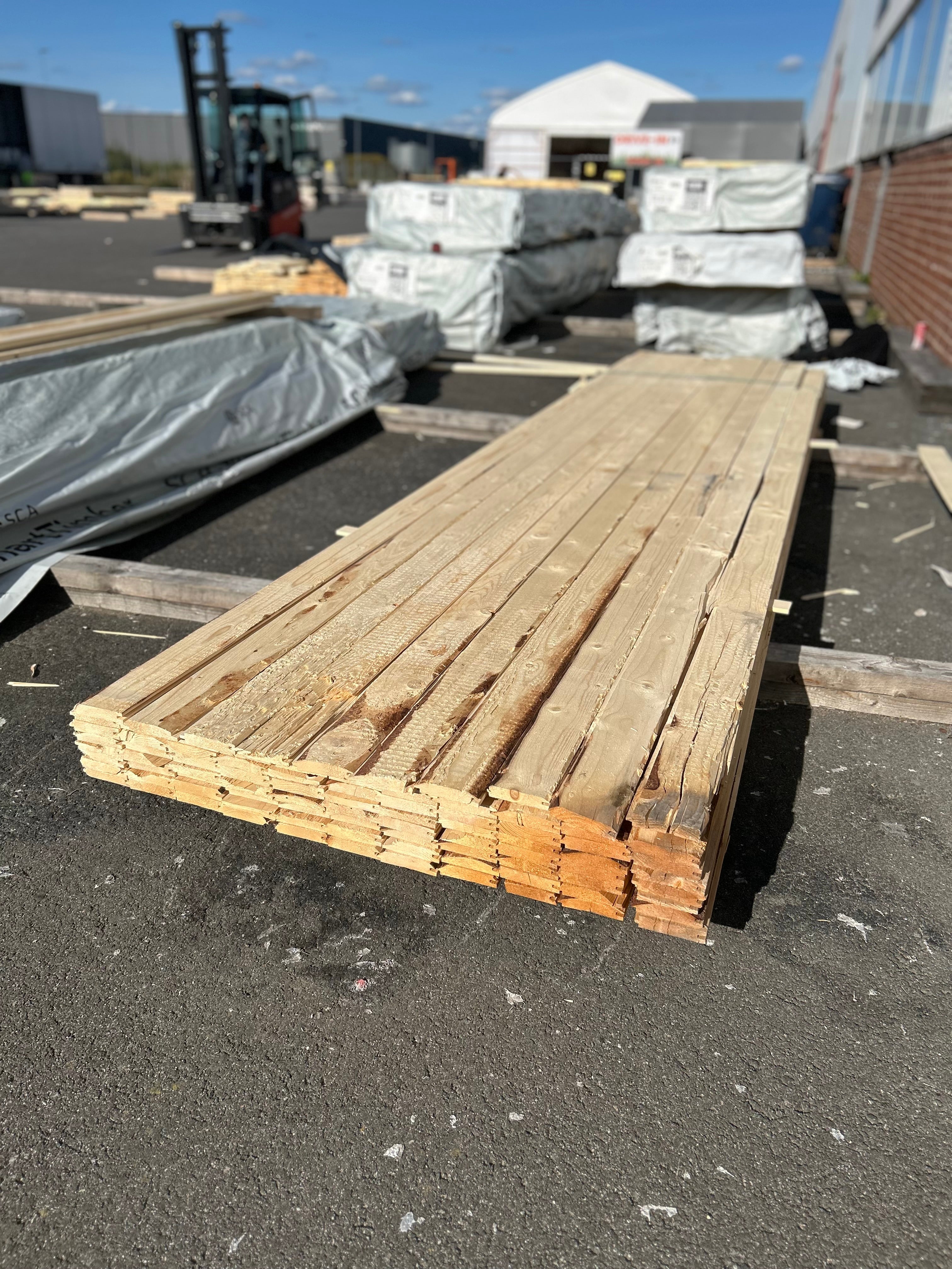 Paket Råspont 22x120mm 87st 4.20m – Andra sortering