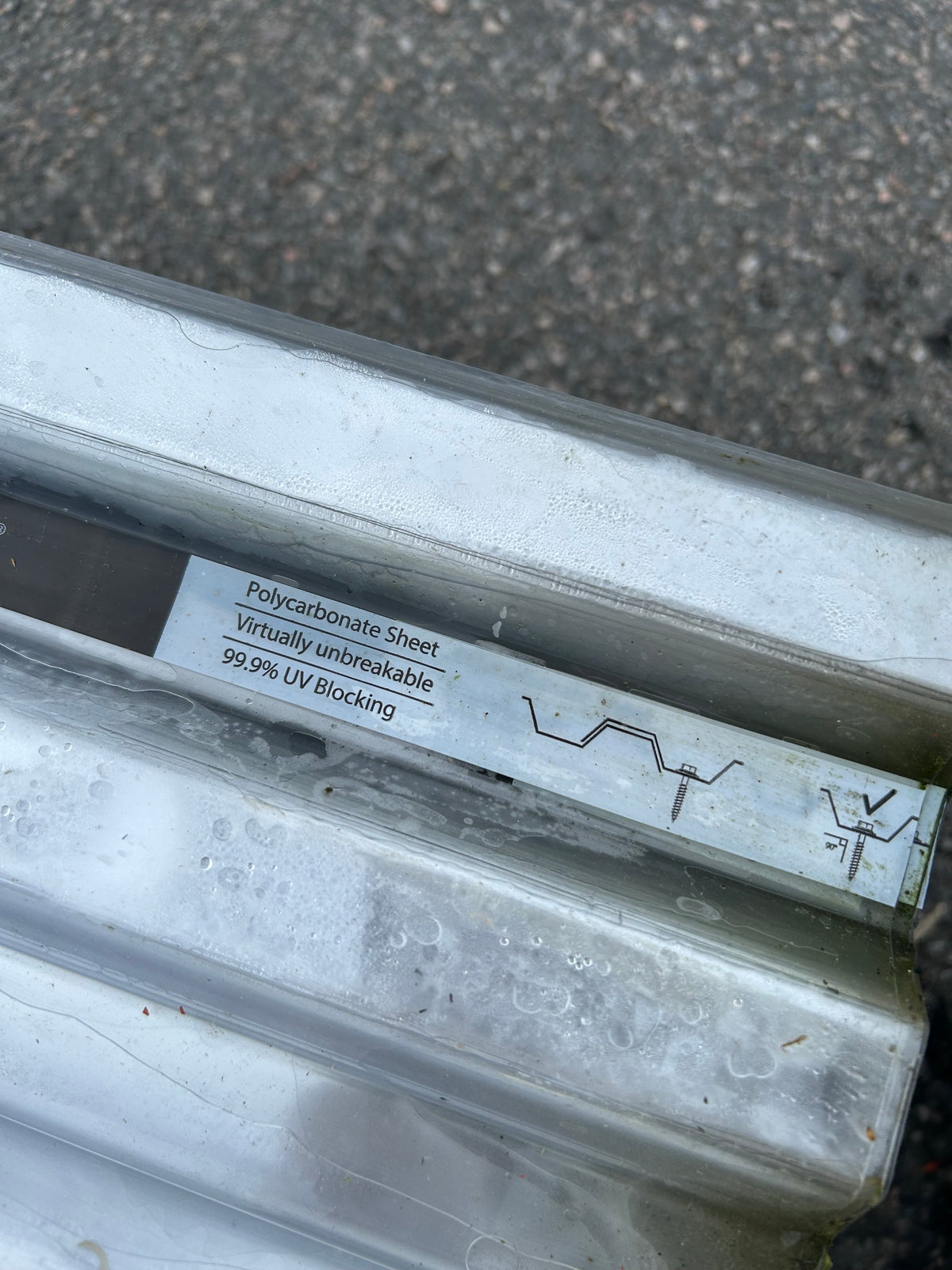 Plasttak GOP Suntuf klar- 0,8mm Trapetsprofil