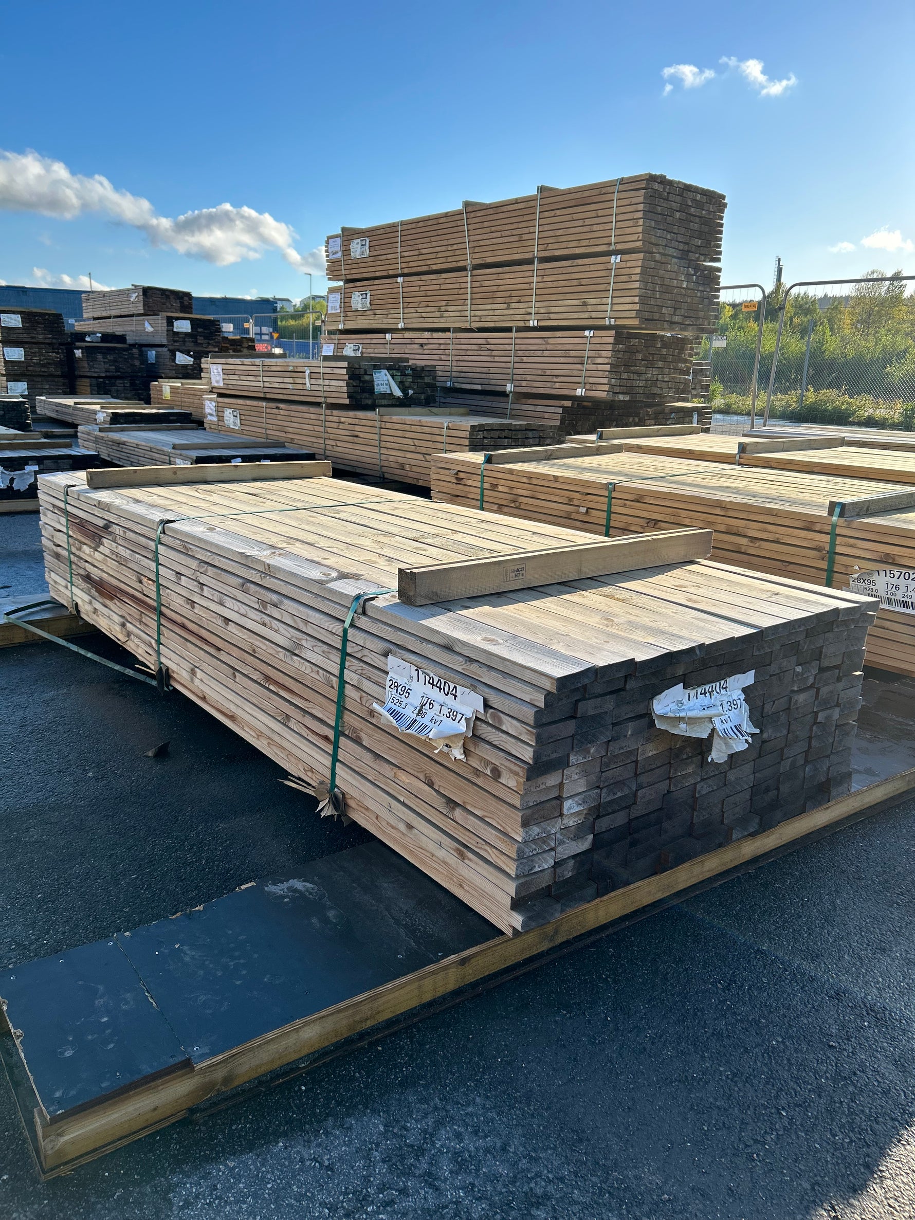 Paket Tryckimpregnerad Trall 28x95mm, 176st 3.0m