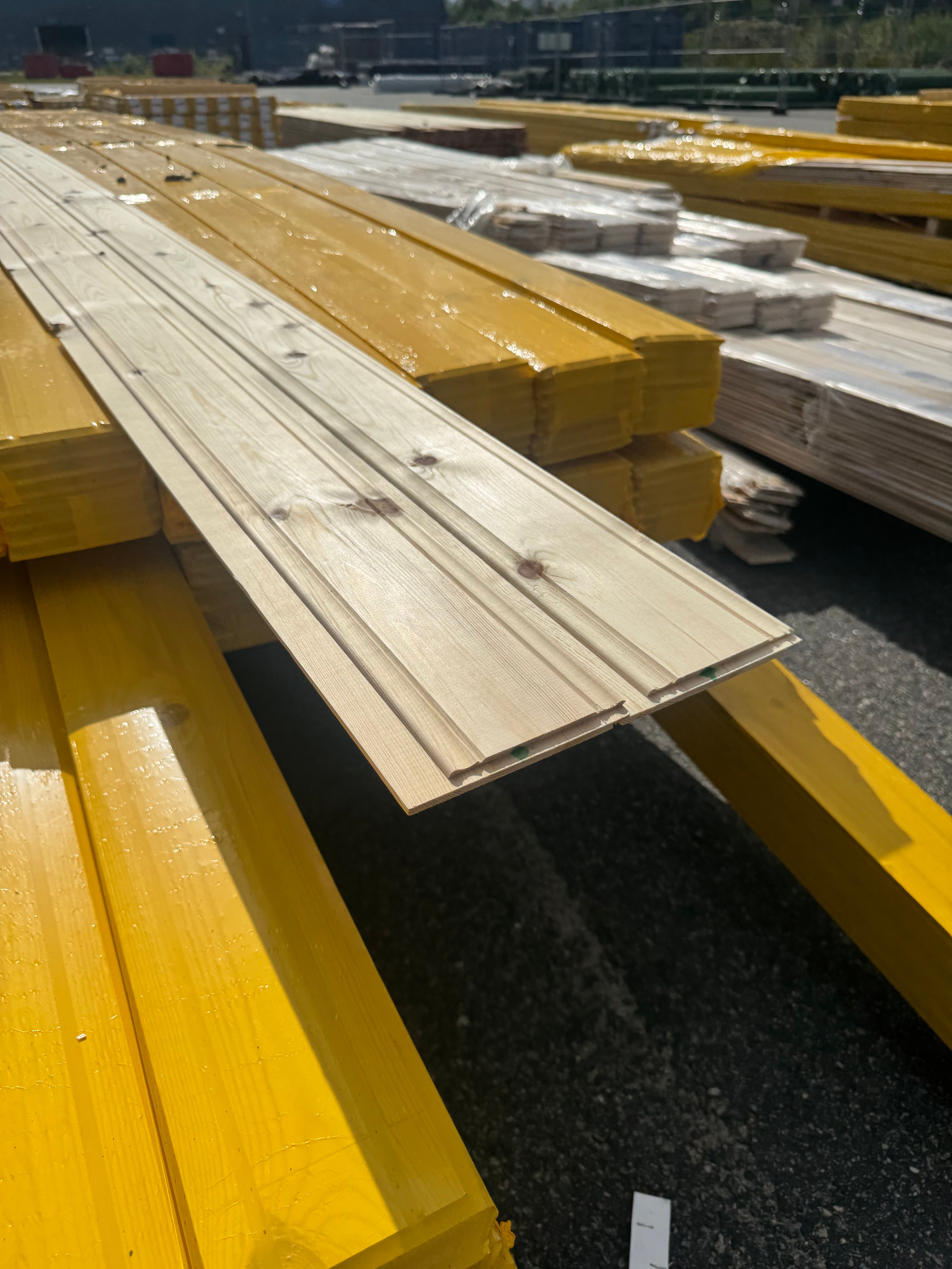Herrgårdspanel 13x120 Furu – Sekunda, Obehandlad (ändspont)
