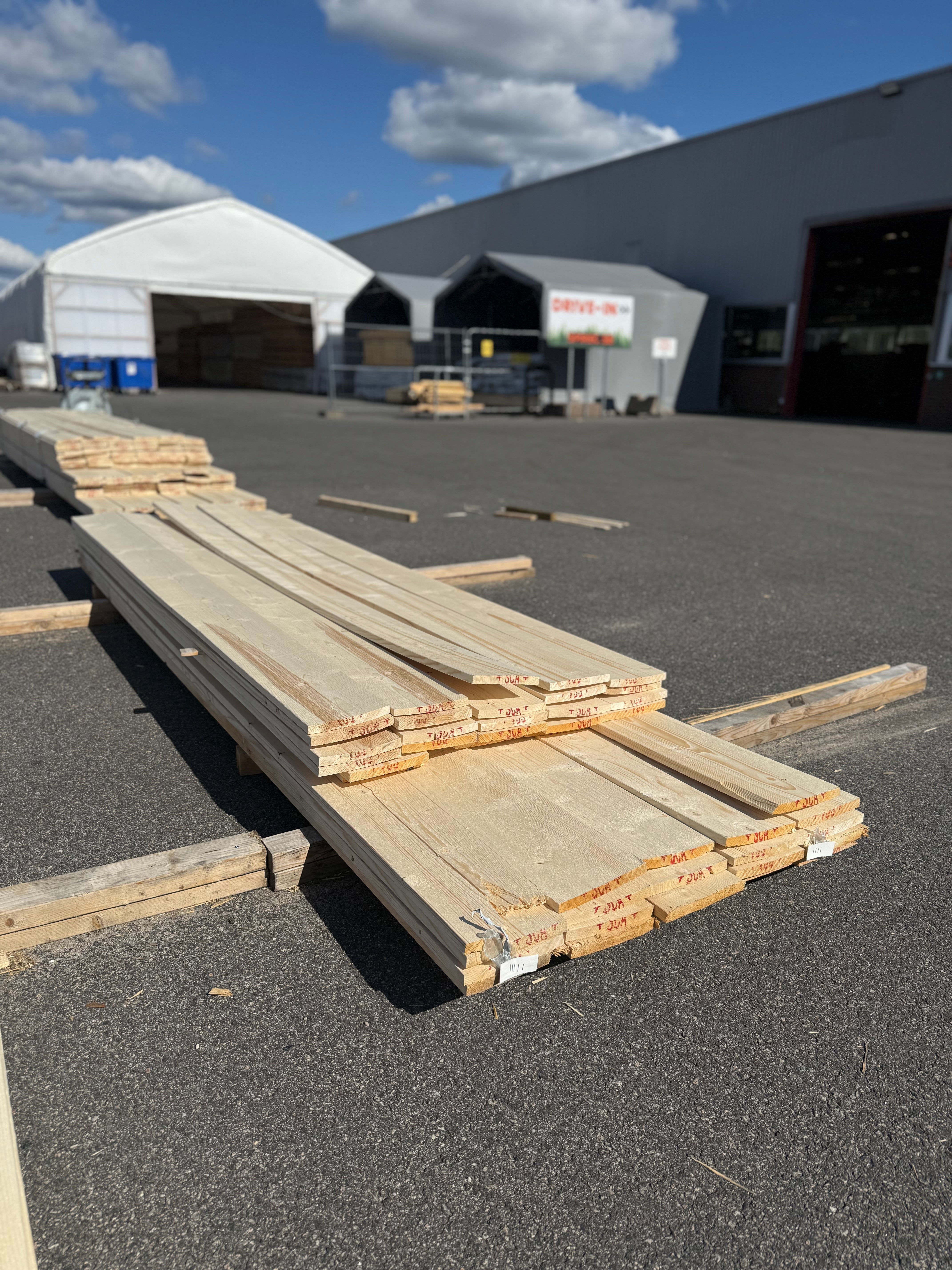 Paket Finsågad Panel 22x195mm 44st 3.0–3.60m – Andra sortering