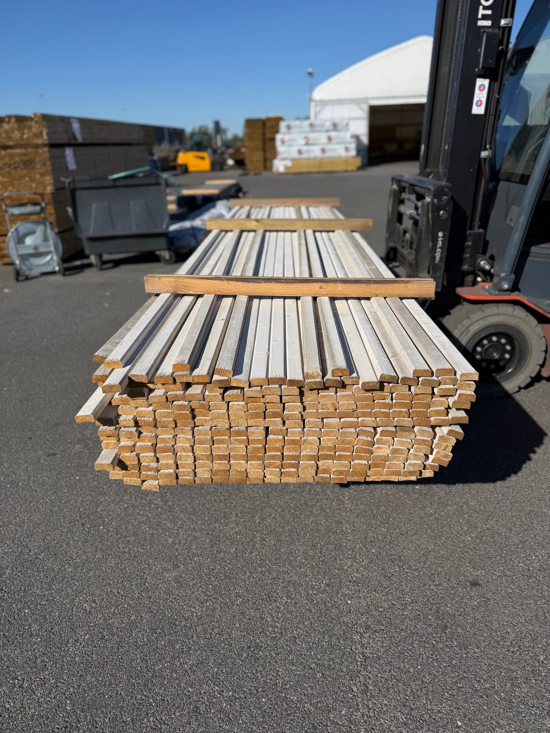Paket lockläkt 22x45mm, 247st 4.80m- Grundmålad