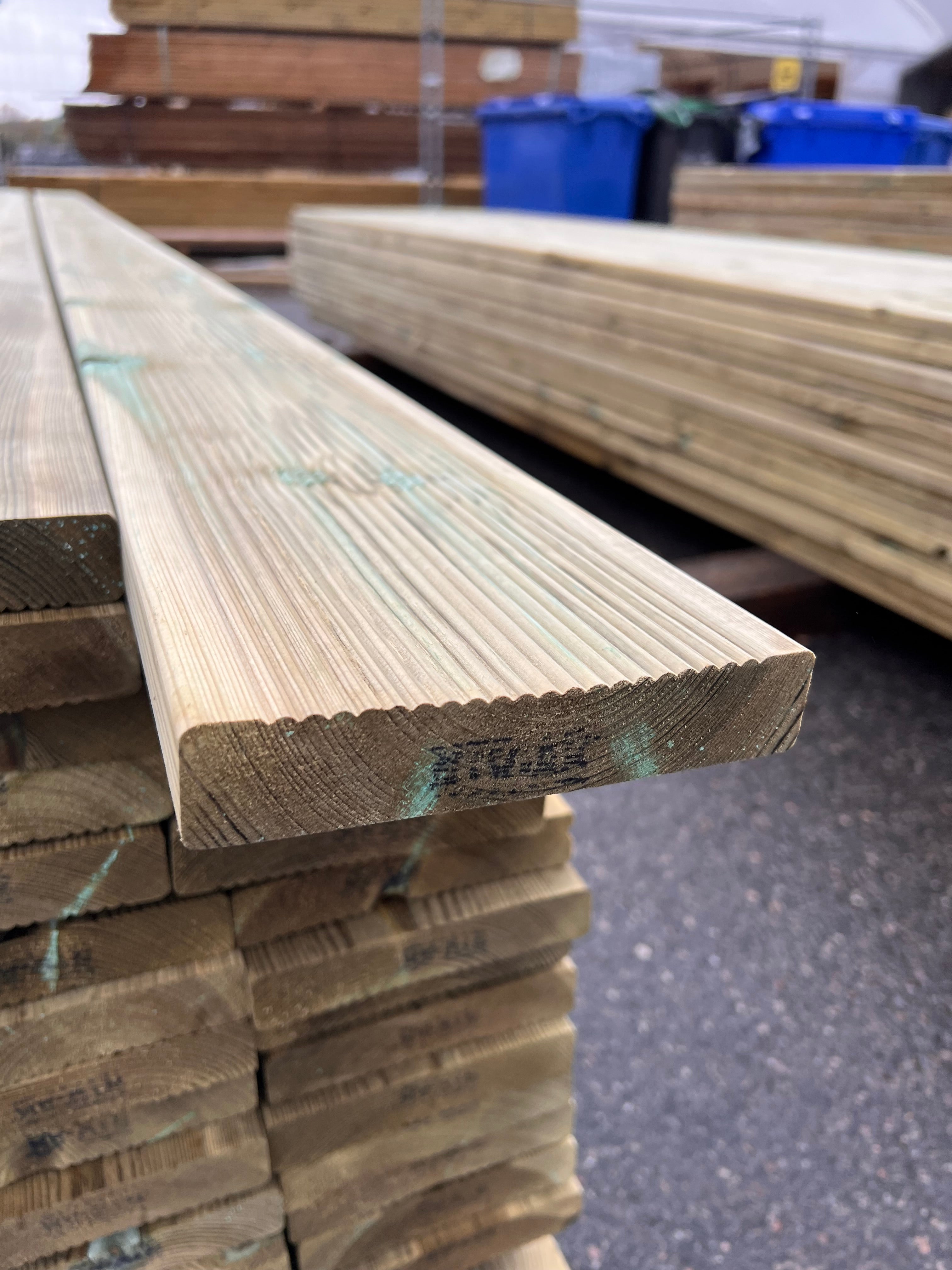 Paket Trall Rillad 28x145mm – 112 st 4.20m Tryckimpregnerad B-sort