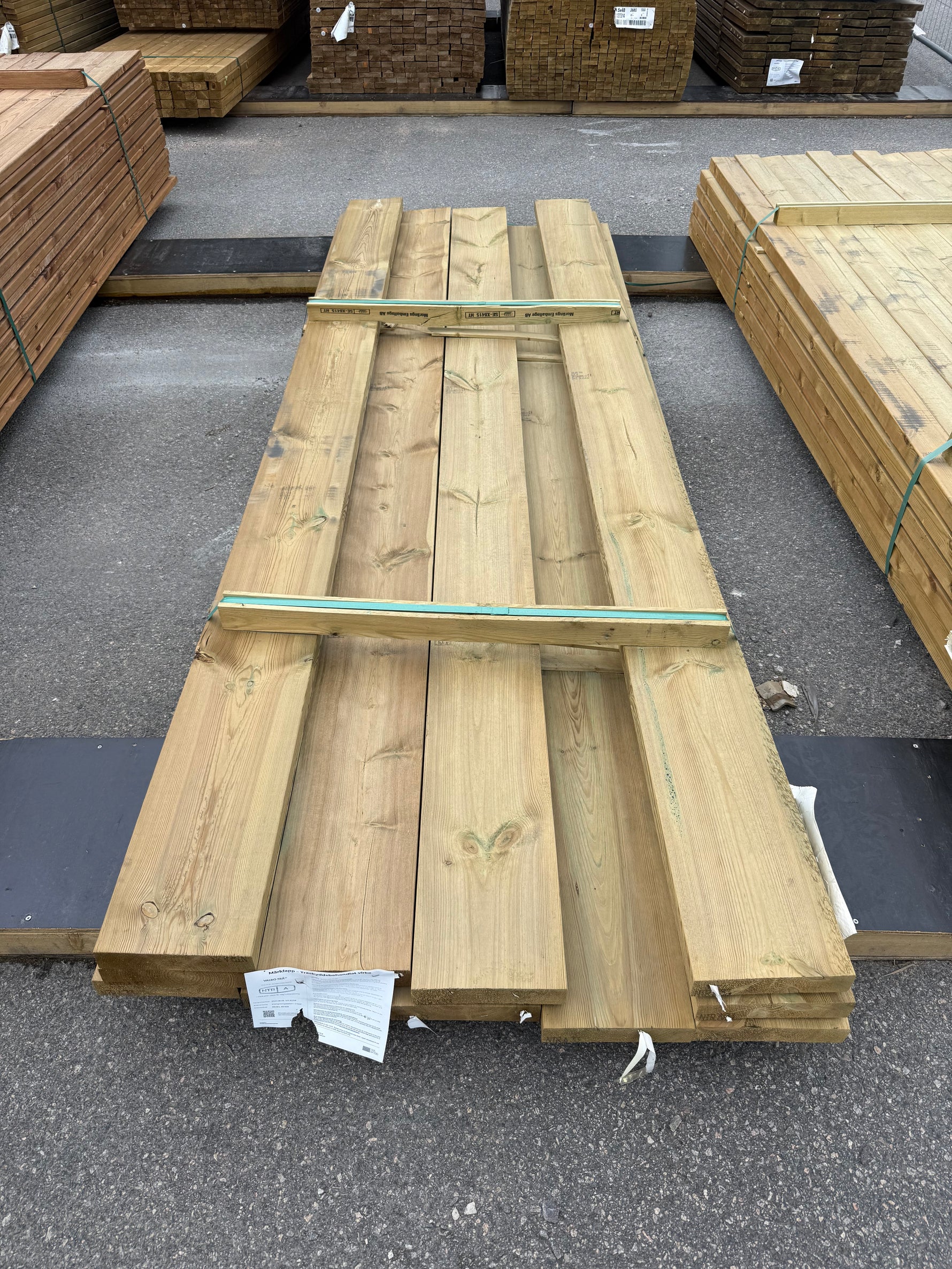 Paket Tryckimpregnerade Reglar 45x220mm 3.30m 11st (NTR A)