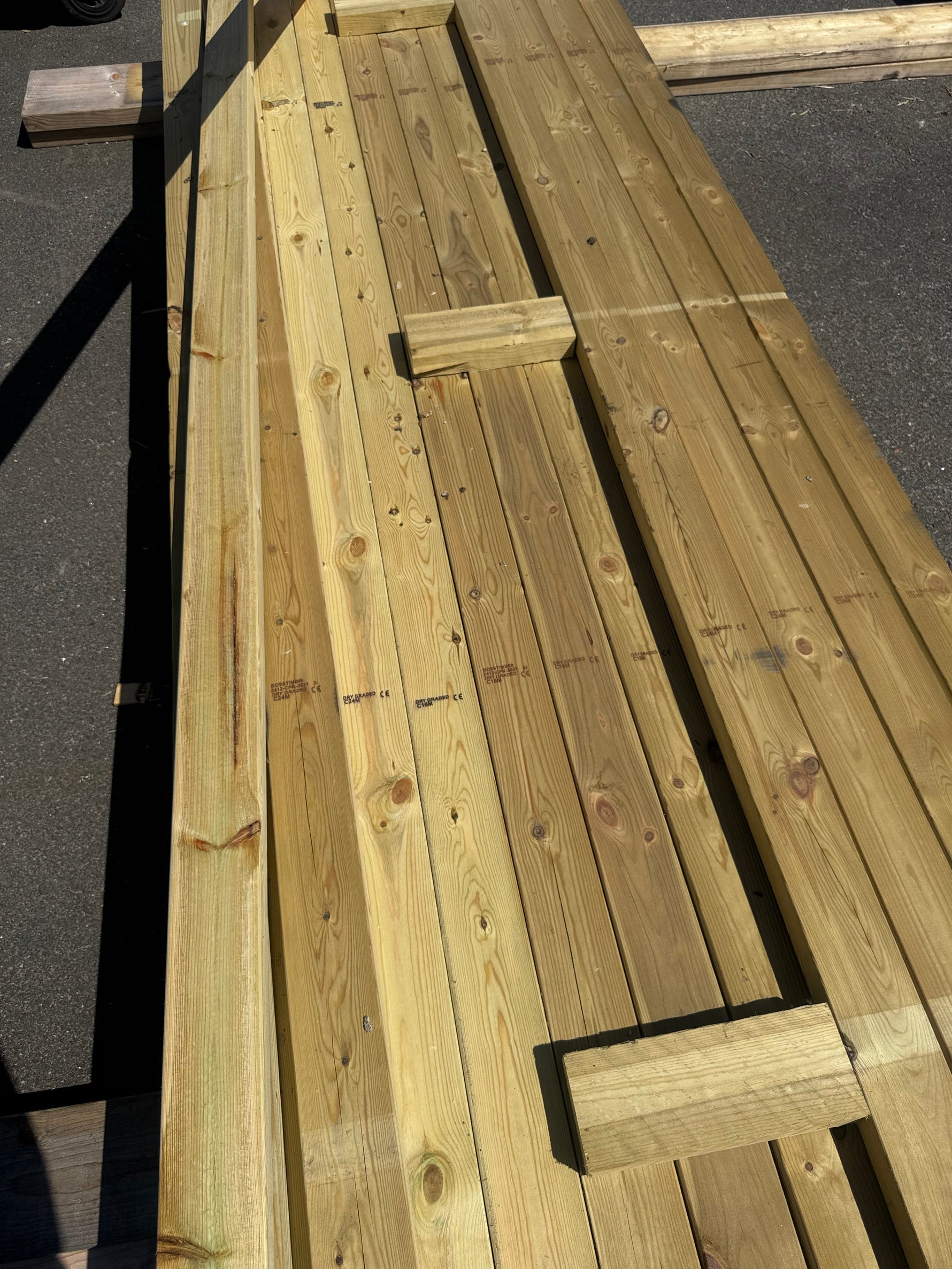 Paket Tryckimpregnerade Reglar 45x95 mm, 41 st 3,00 m