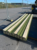 Paket Falsad Spårpanel 22x120mm 3,90m 56st (Grön Slamfärg)