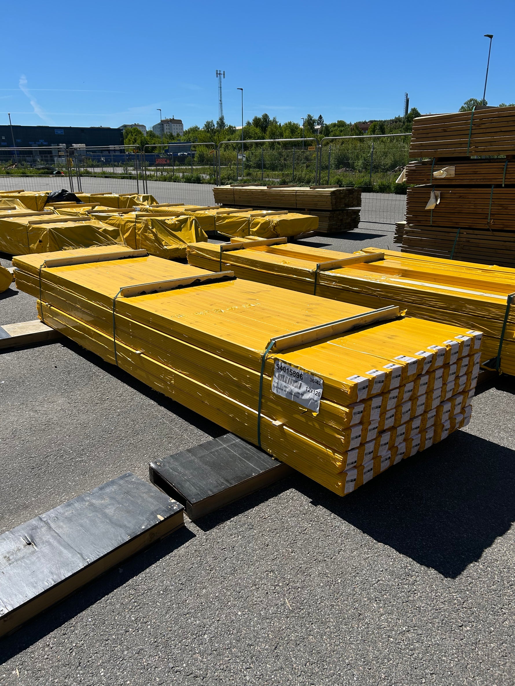 Parti Spårpanel 12x120mm Furu, 152kvm 3.56–4.18m (Sekunda)