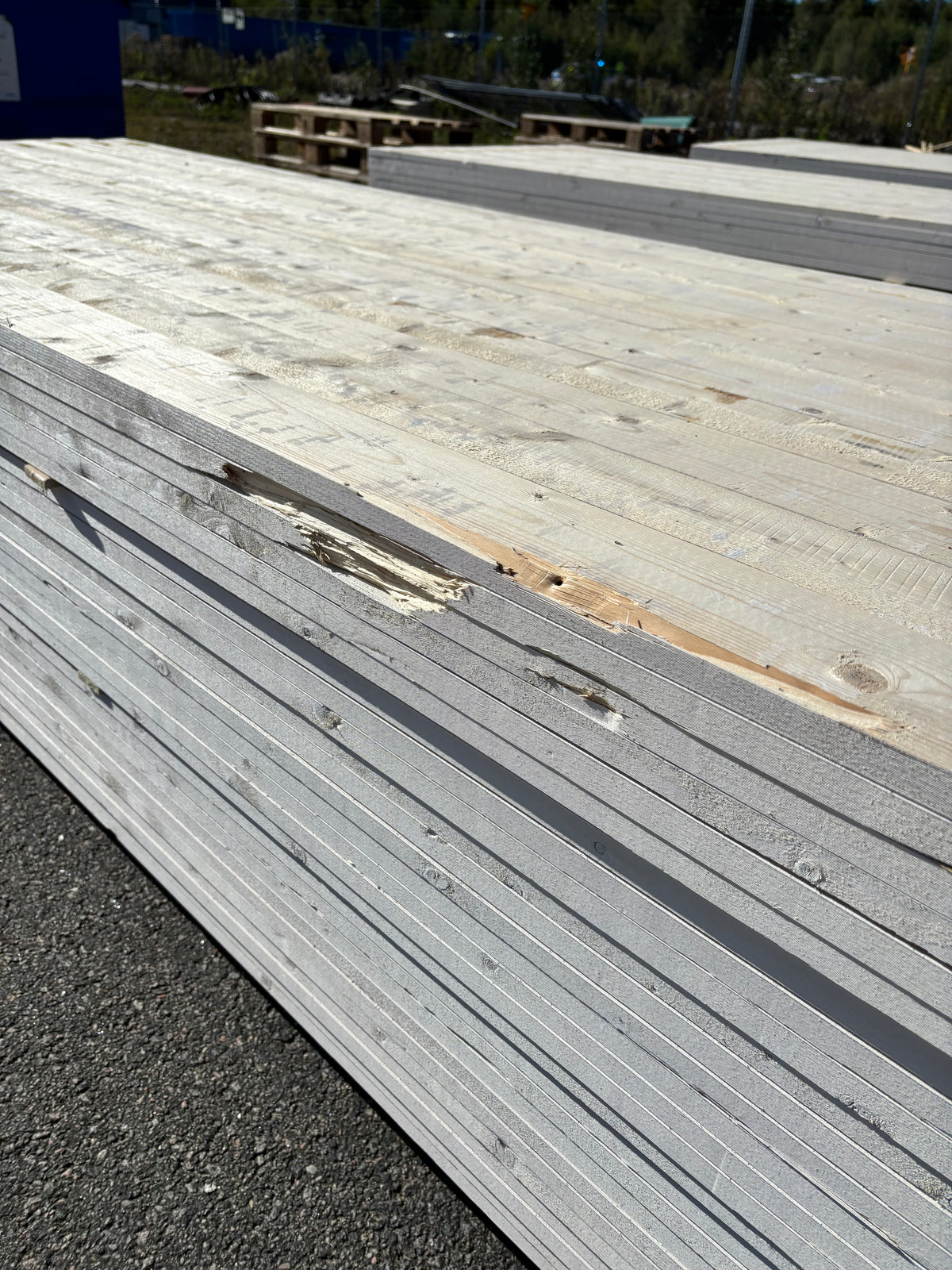 Paket Finsågade Brädor 22x95mm 3,60m 286st Vit Mellanstruken