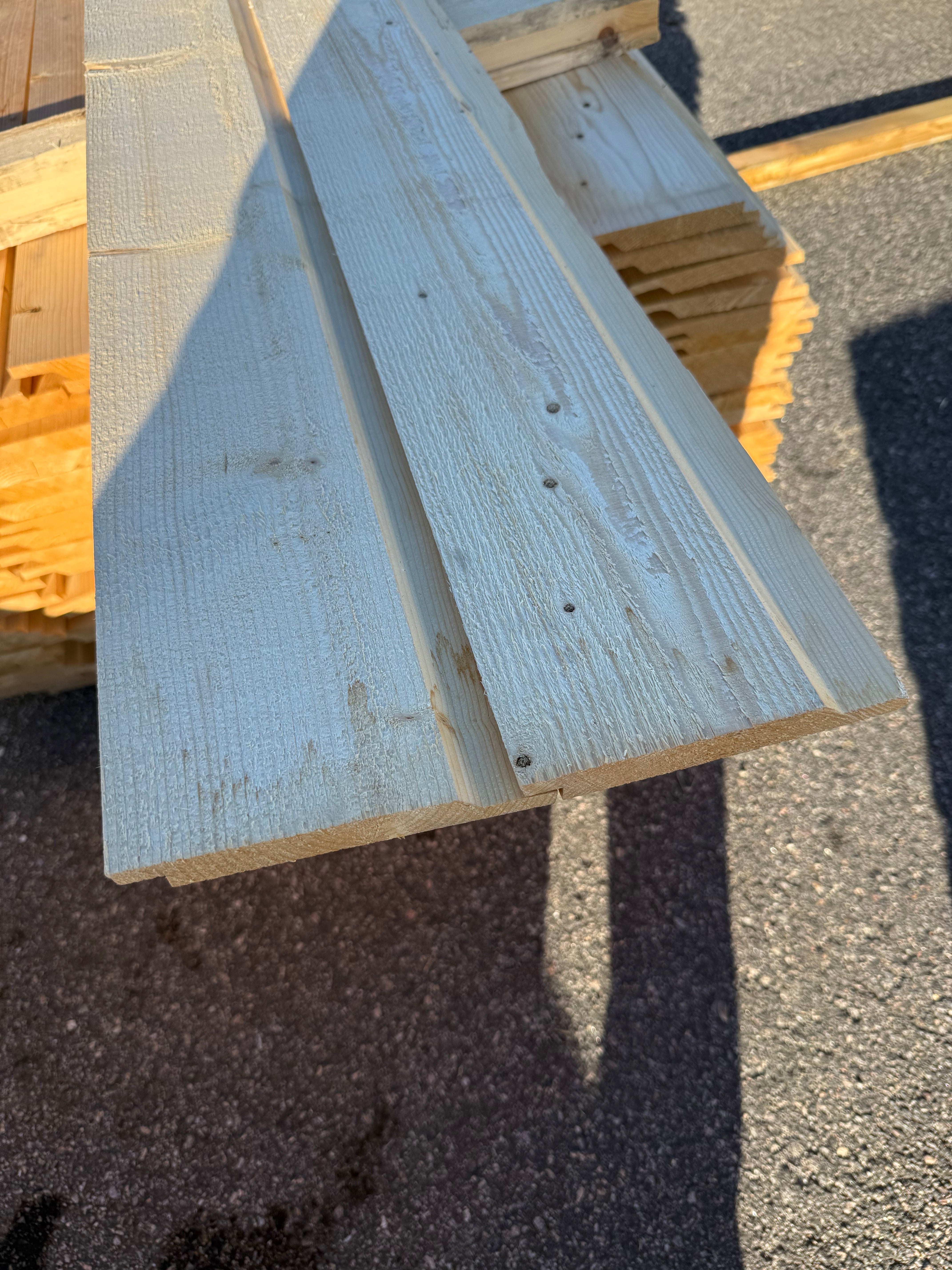 Paket Ytterpanel 22x165mm – 126 st 5,40 m (gran, obehandlad)