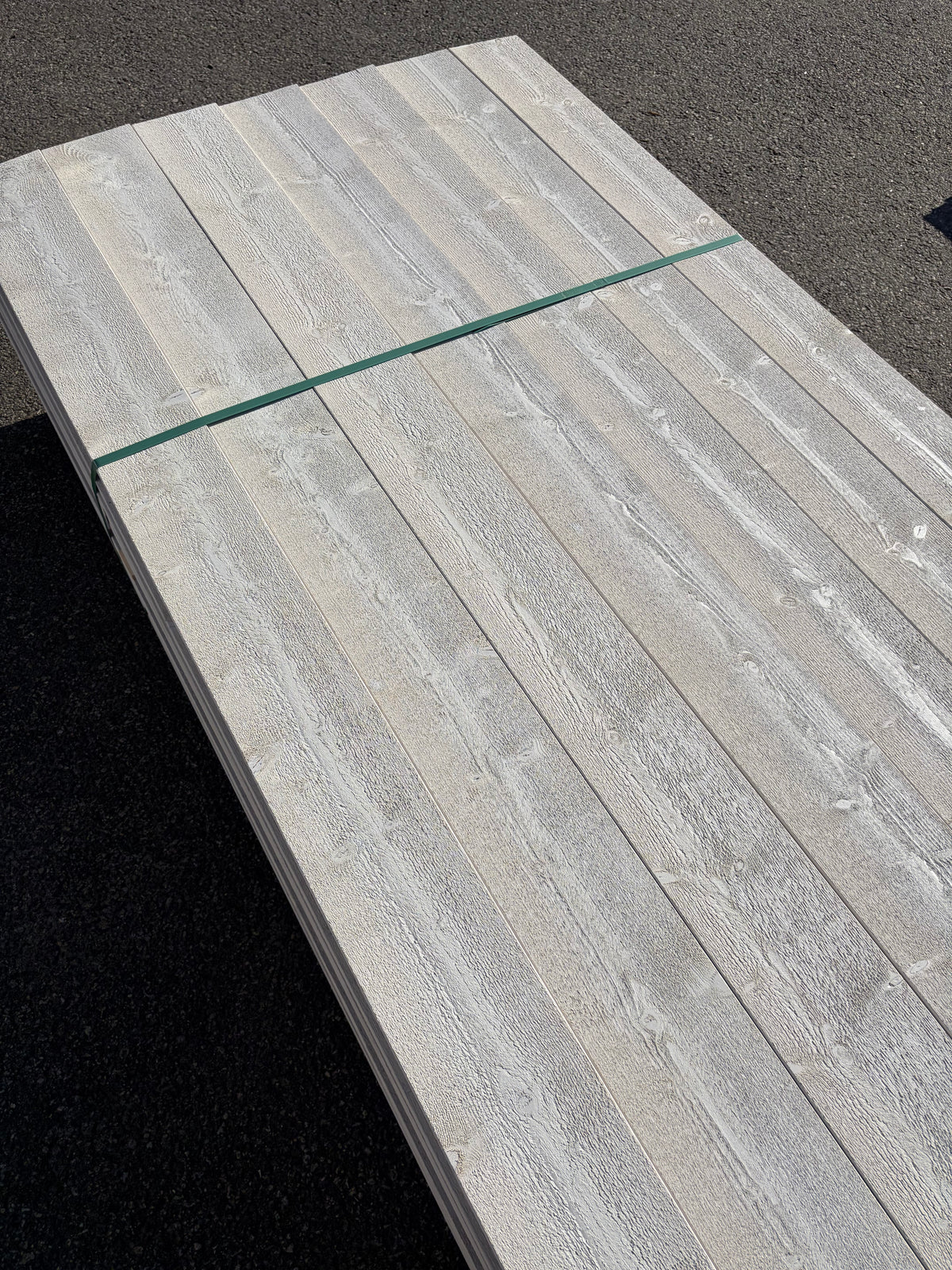 Paket Finsågad ytterpanel 22×145 mm 4,50 m – Vit Grundmålad, 126 st