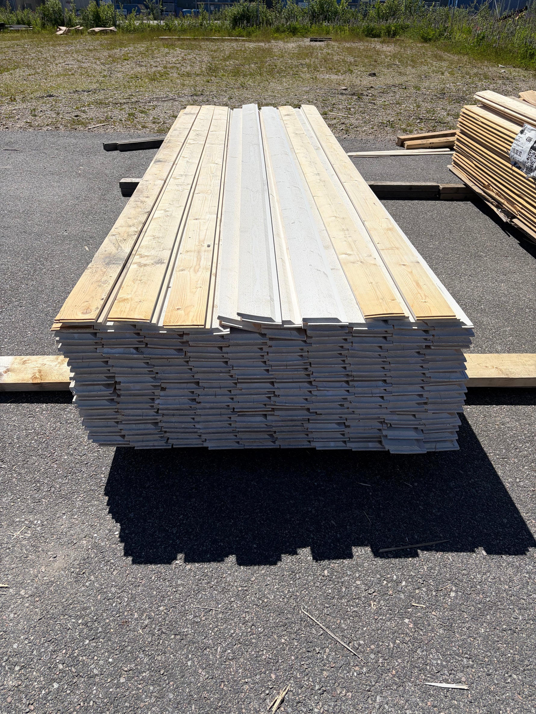 Paket Ytterpanel Enkelfas Fals Ändspont 22x120mm, 185st 3.60m