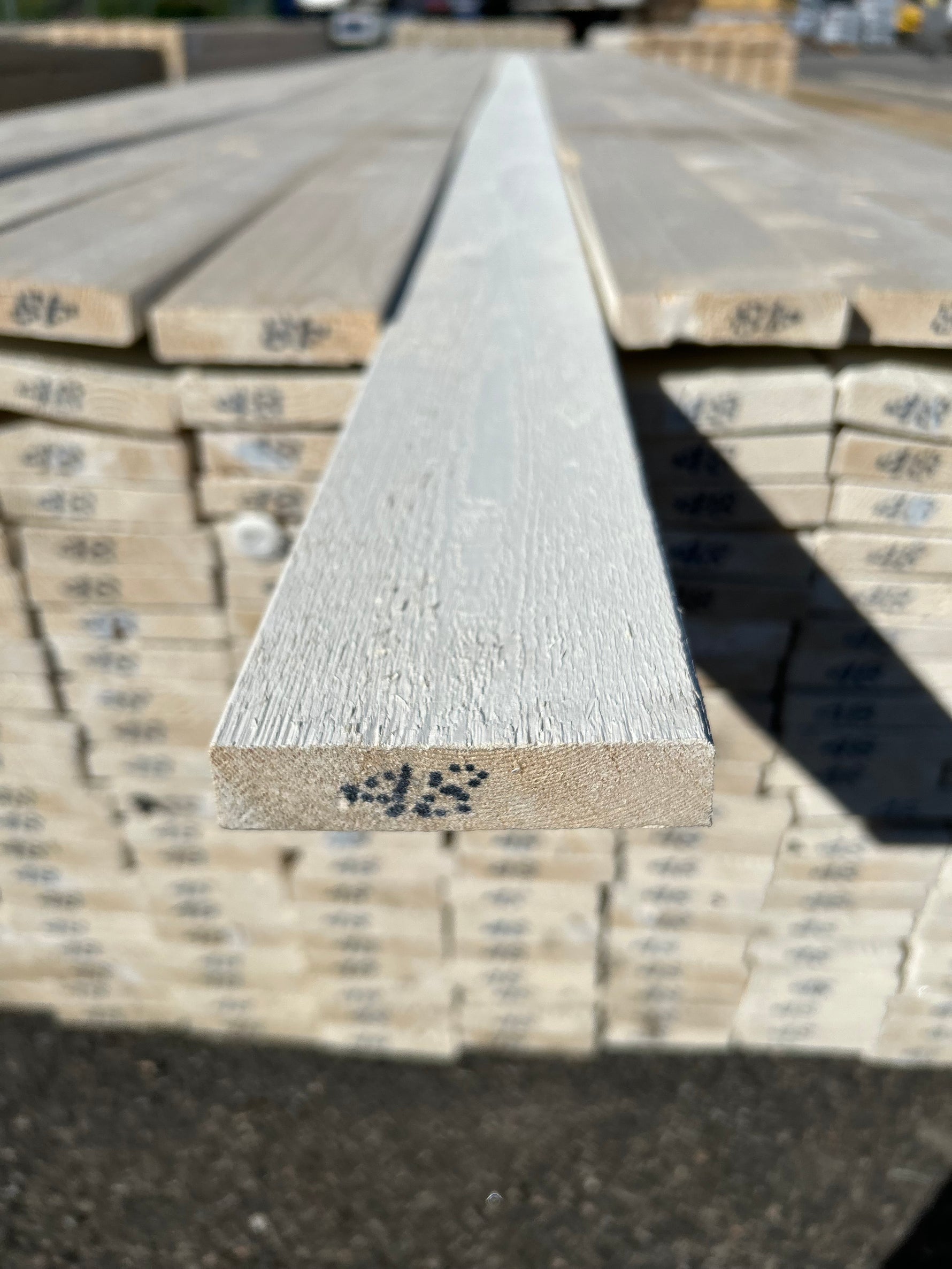 Paket Finsågade Brädor 22x95mm, 231st 4.80m Grundmålad