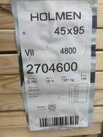 Paket Reglar 45x95mm 2,70-4,80m 144st