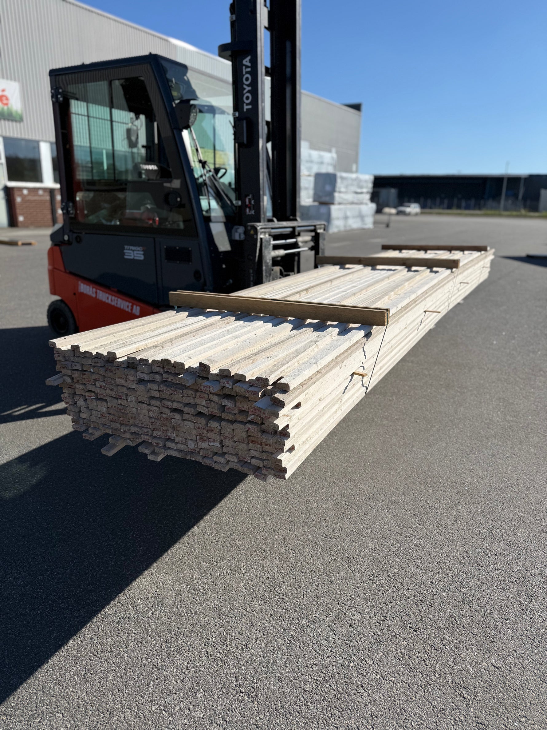Paket lockläkt 22x45mm, 247st 4.80m- Grundmålad
