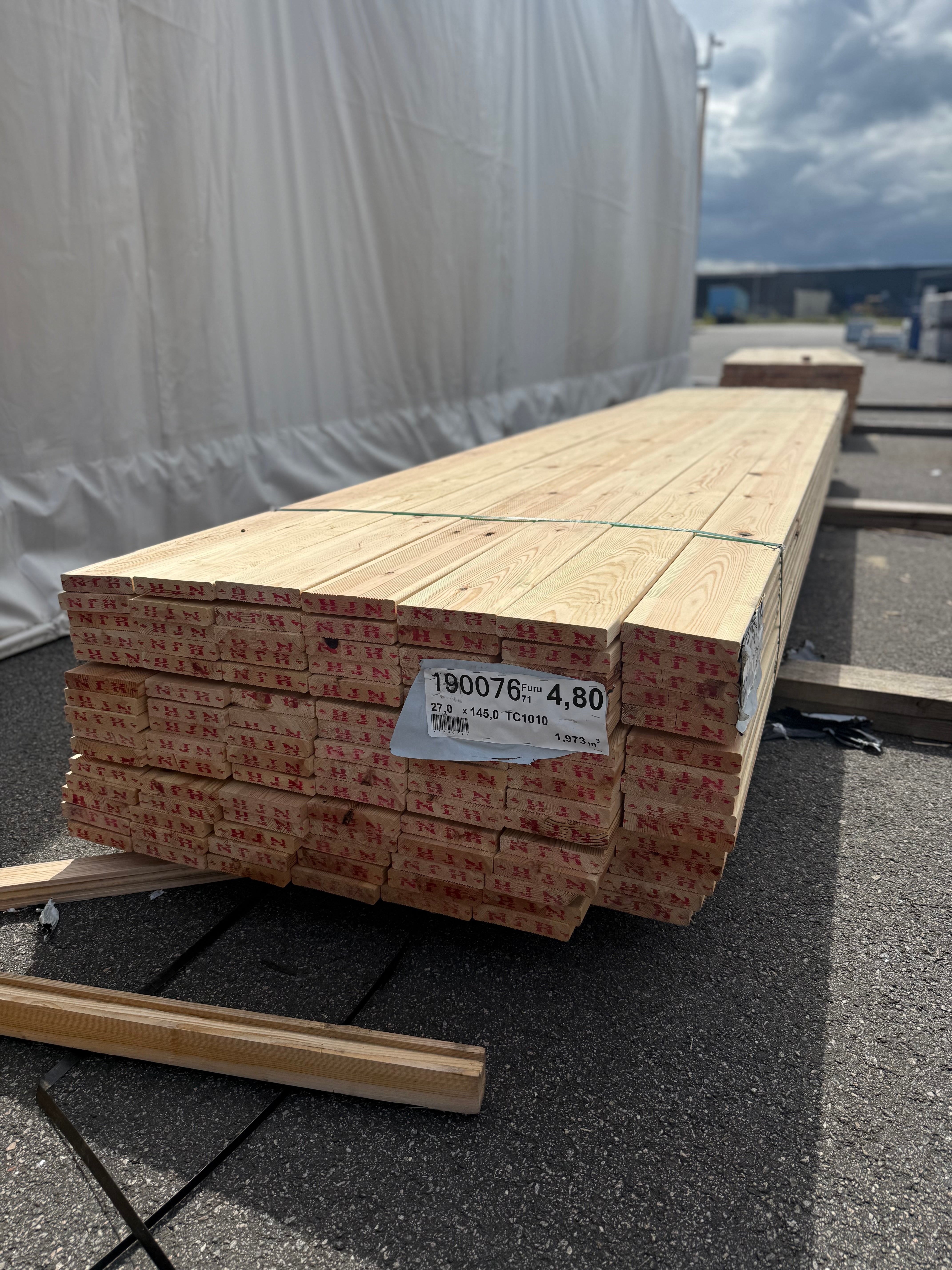 Paket Rillad Trall Furu 4.80m 105st Sekunda