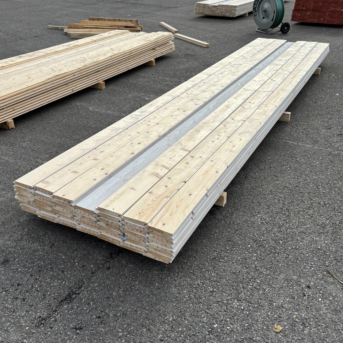 Paket Falsad Dubbelfas 22x145mm, 54st 4,20m Grundmålad