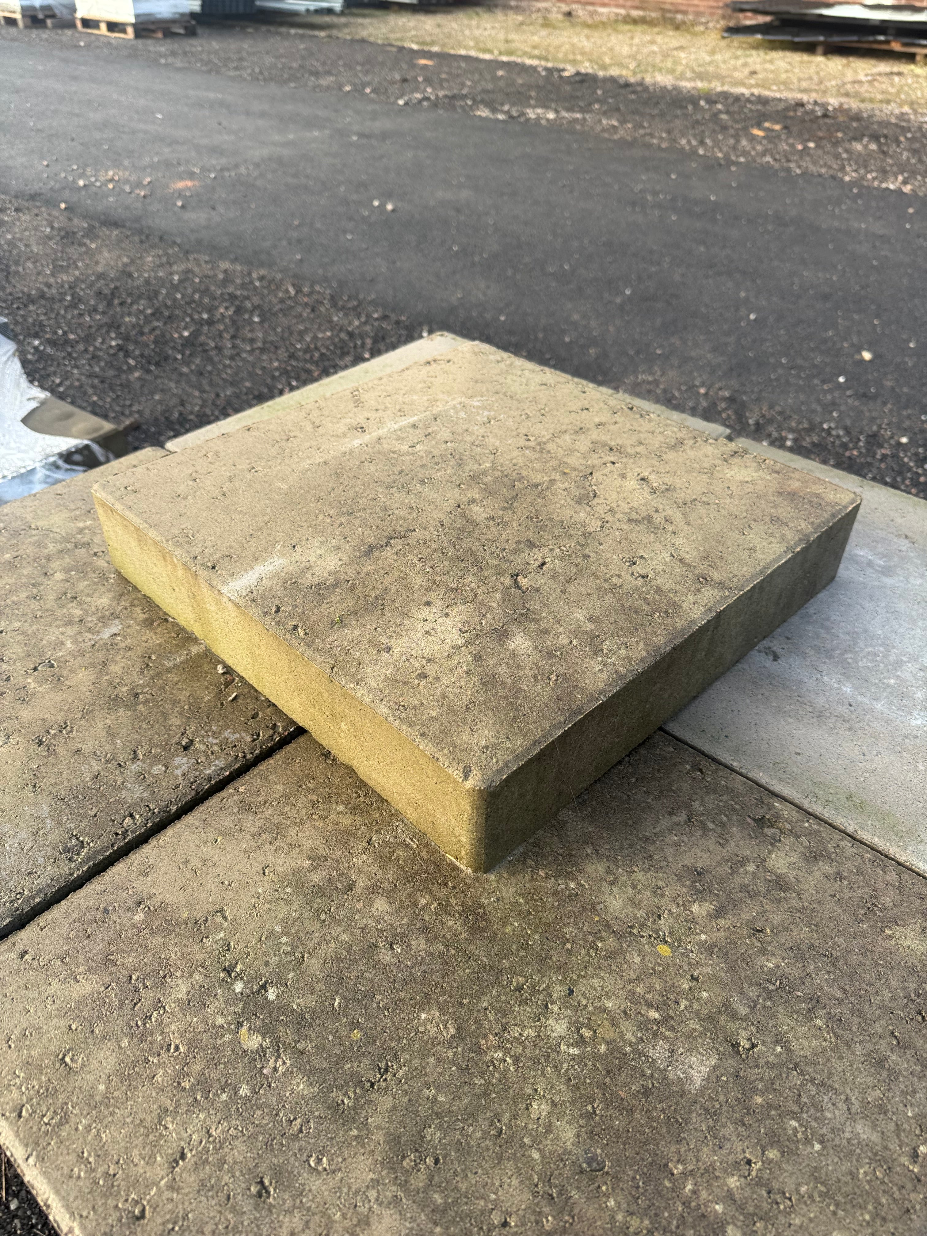 Parti Stolptopp Patina 400×400×80 mm – Grå (24 st)