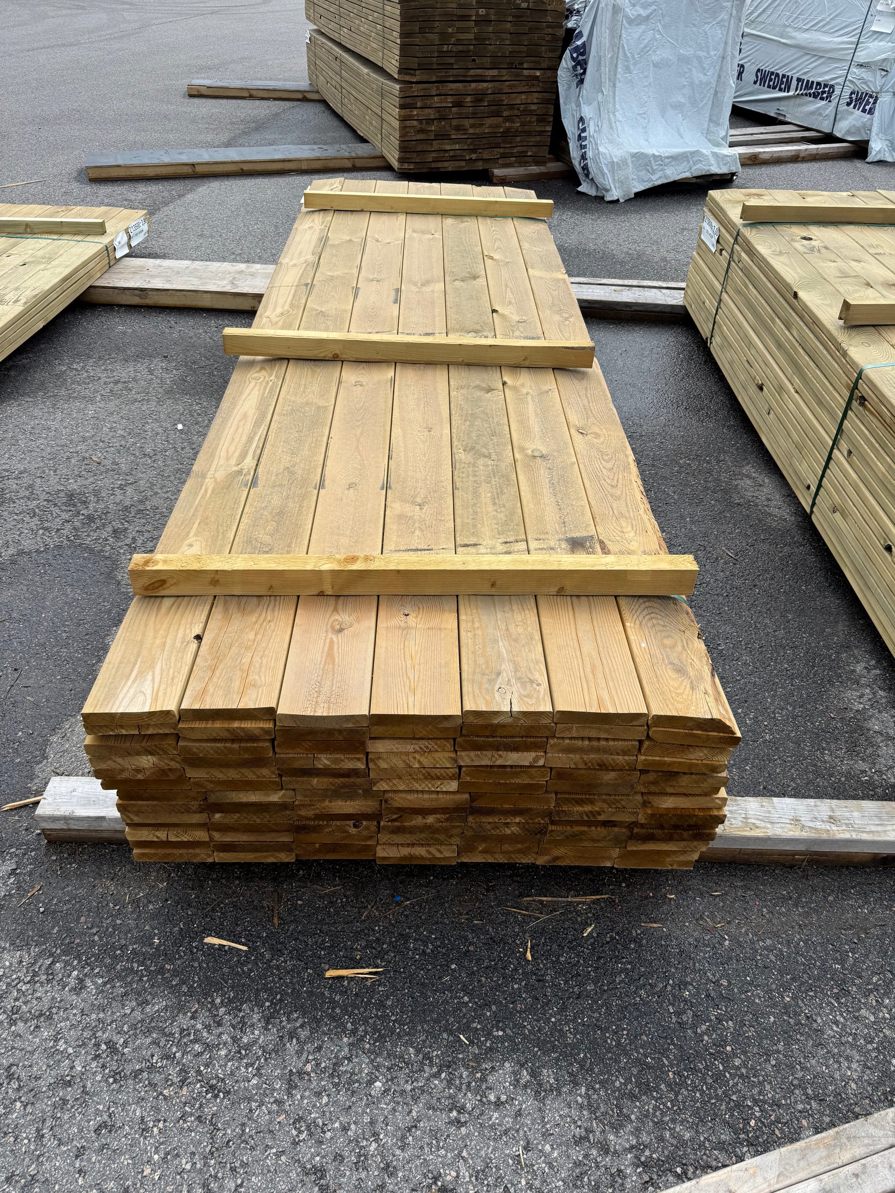 Paket Tryckimpregnerad Trall 28x145mm 3.30m 91st B-Sortering