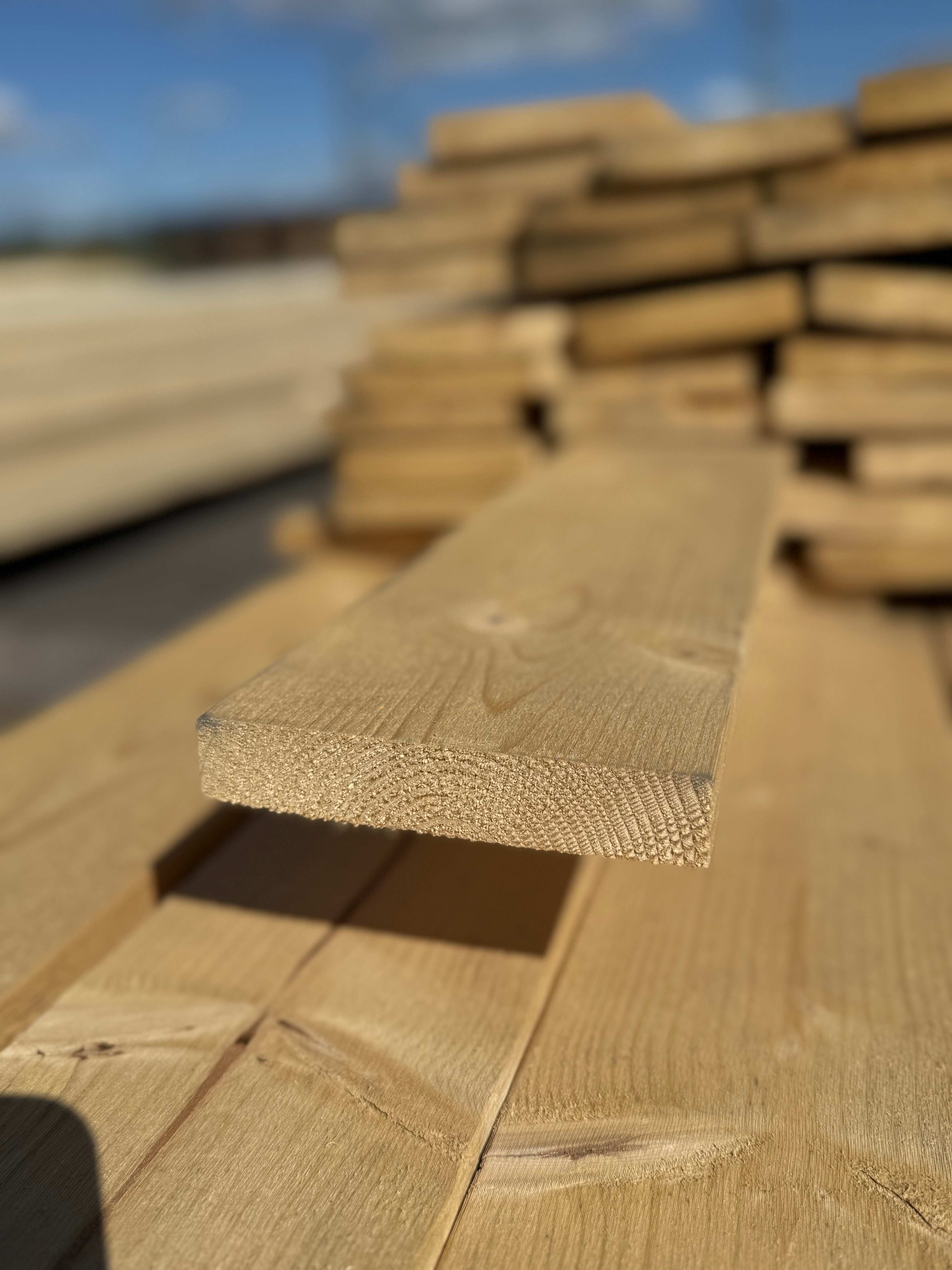 Paket Finsågad Panel 22x120mm 114st 3.0–3.60m – Andra sortering