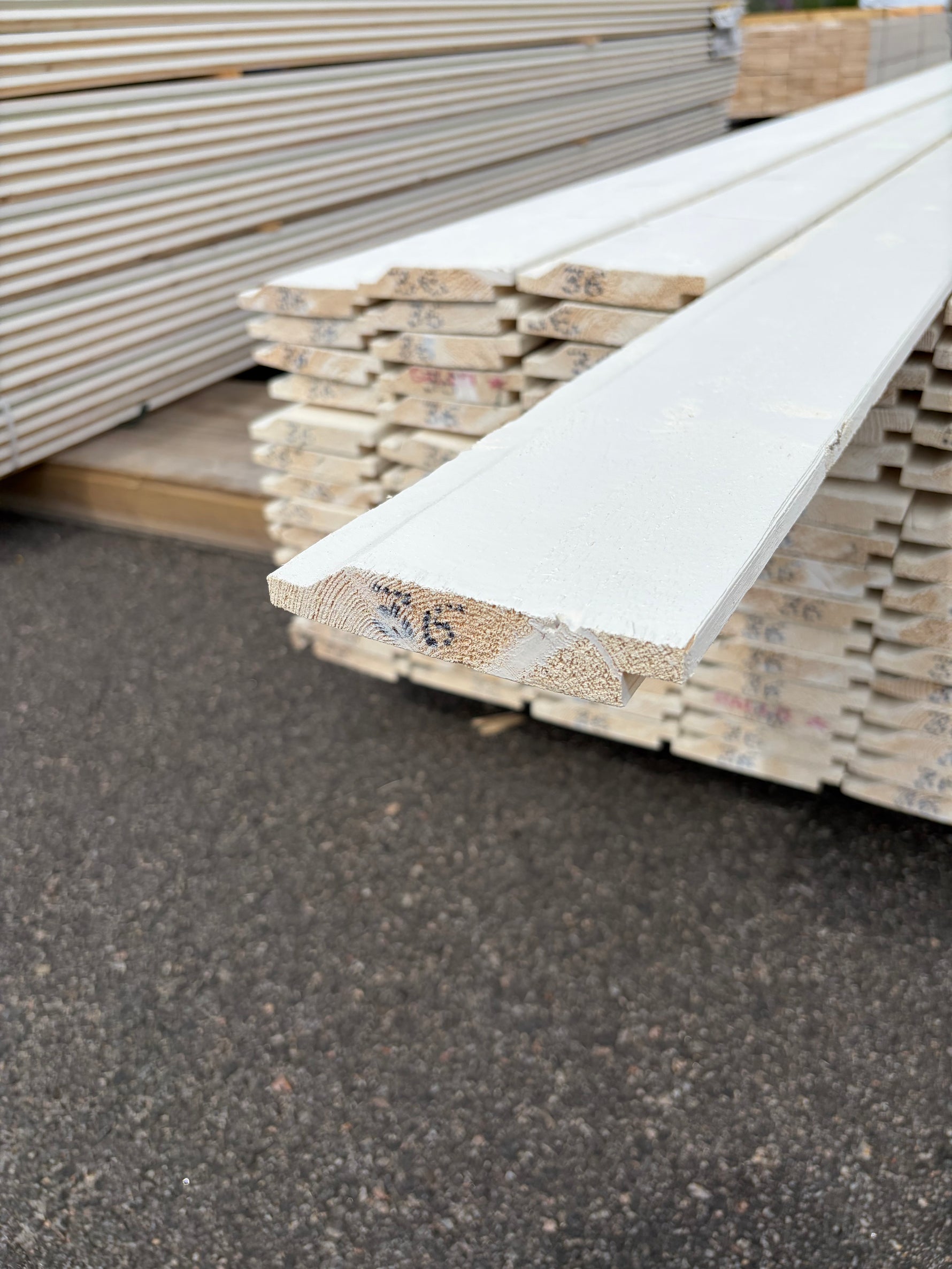 Paket Ytterpanel Enkelfas Halvspont 22x120mm, 134st 3.60m Mellanstruken&nbsp;