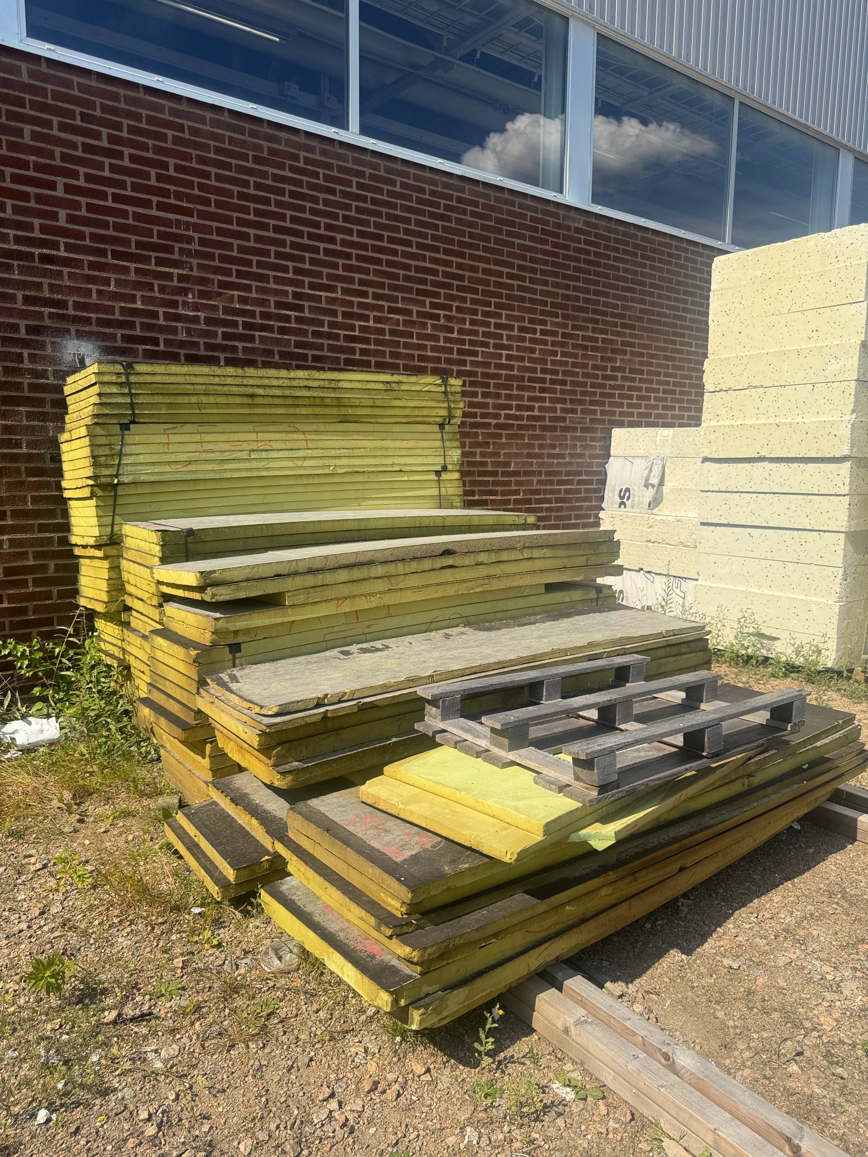 Parti PIR-isolering 2400x590mm ca 70 skivor