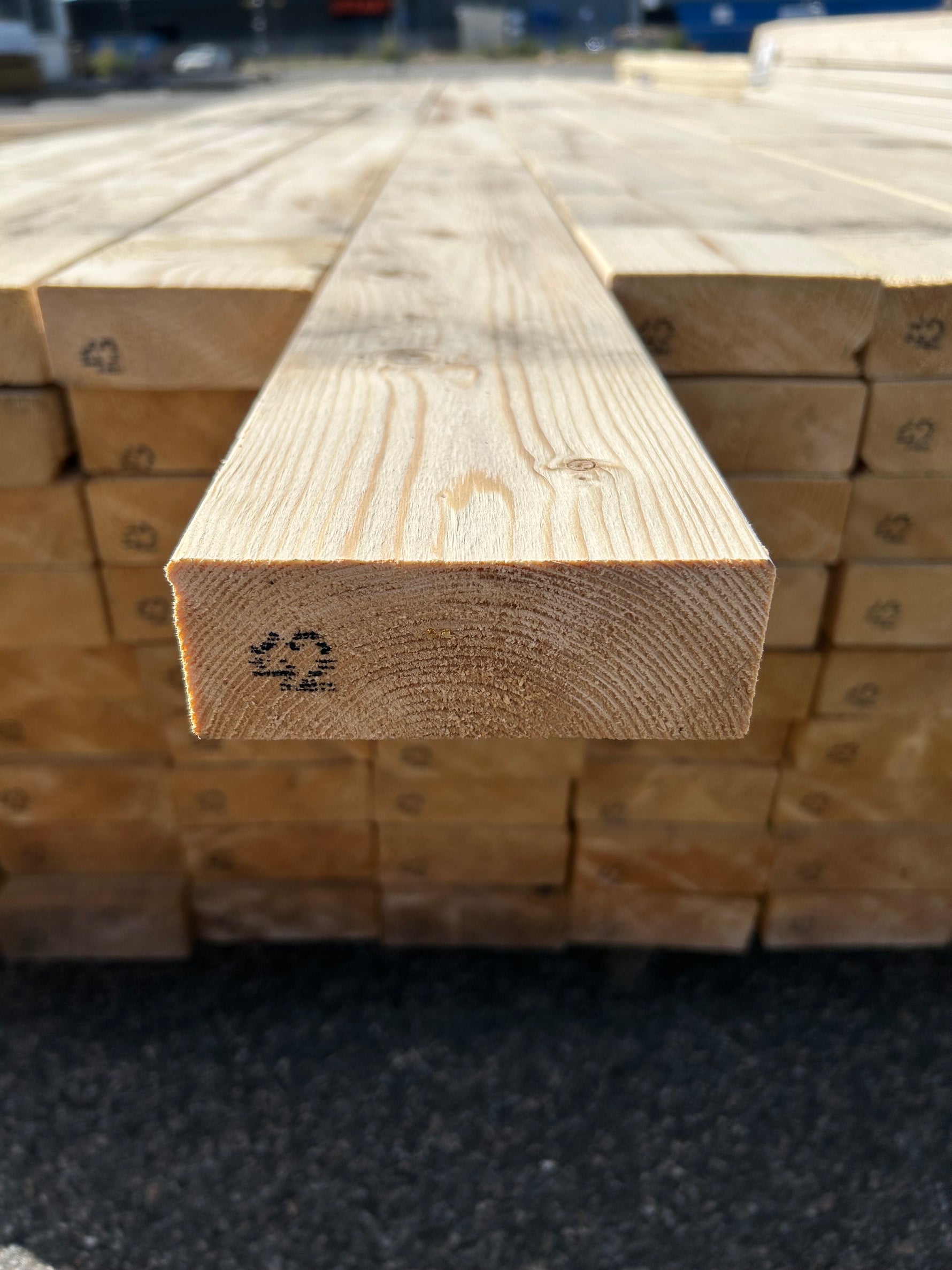 Paket Reglar 45×120 mm 4,20m 81 st C24- Fuktskadat