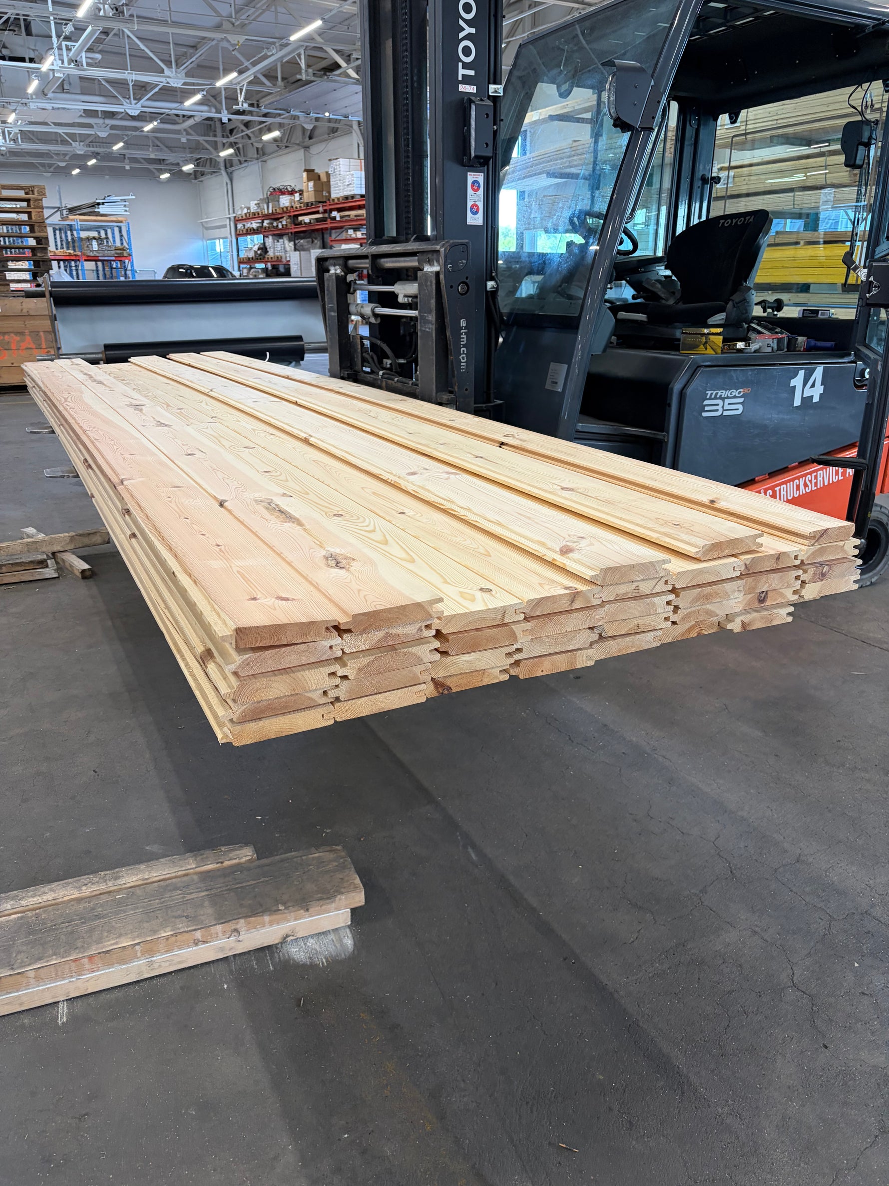 Paket Spontad Panel 27x145mm 4,20m (Furu) - 36 st