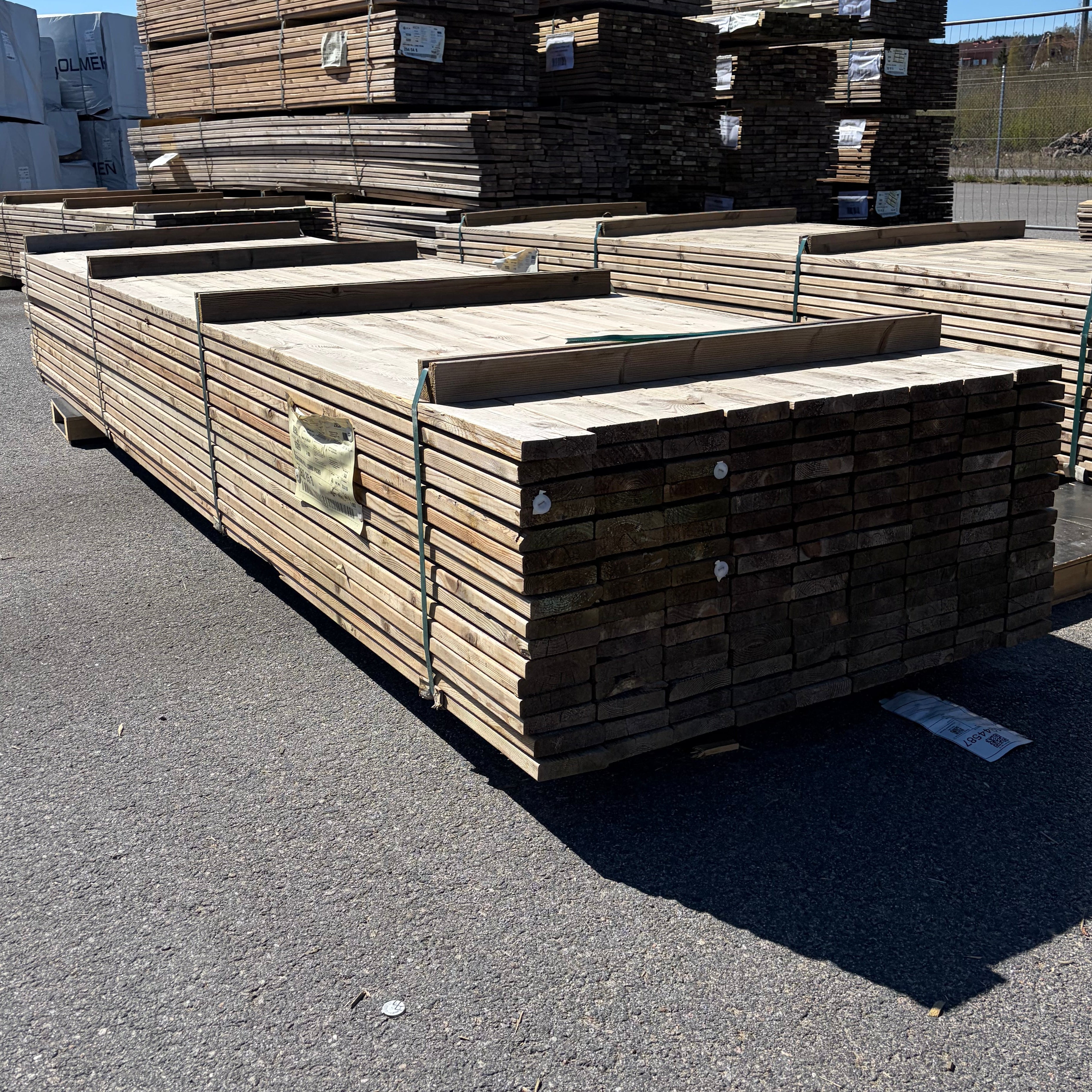 Paket Tryckimpregnerad Rillad Trall 28x120mm, 144st 3,90m