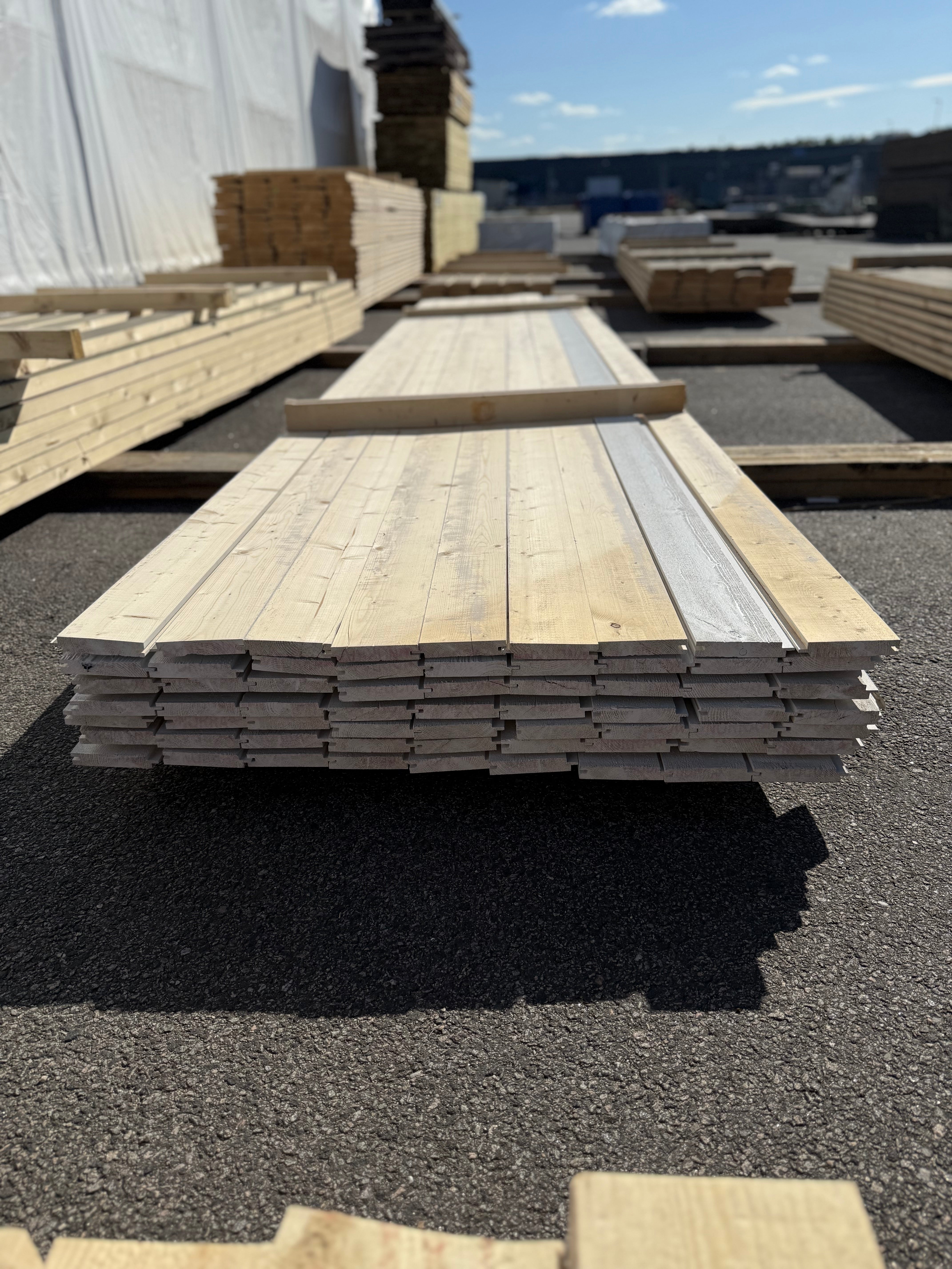 Paket Spårpanel 21x120 5.40m 63st