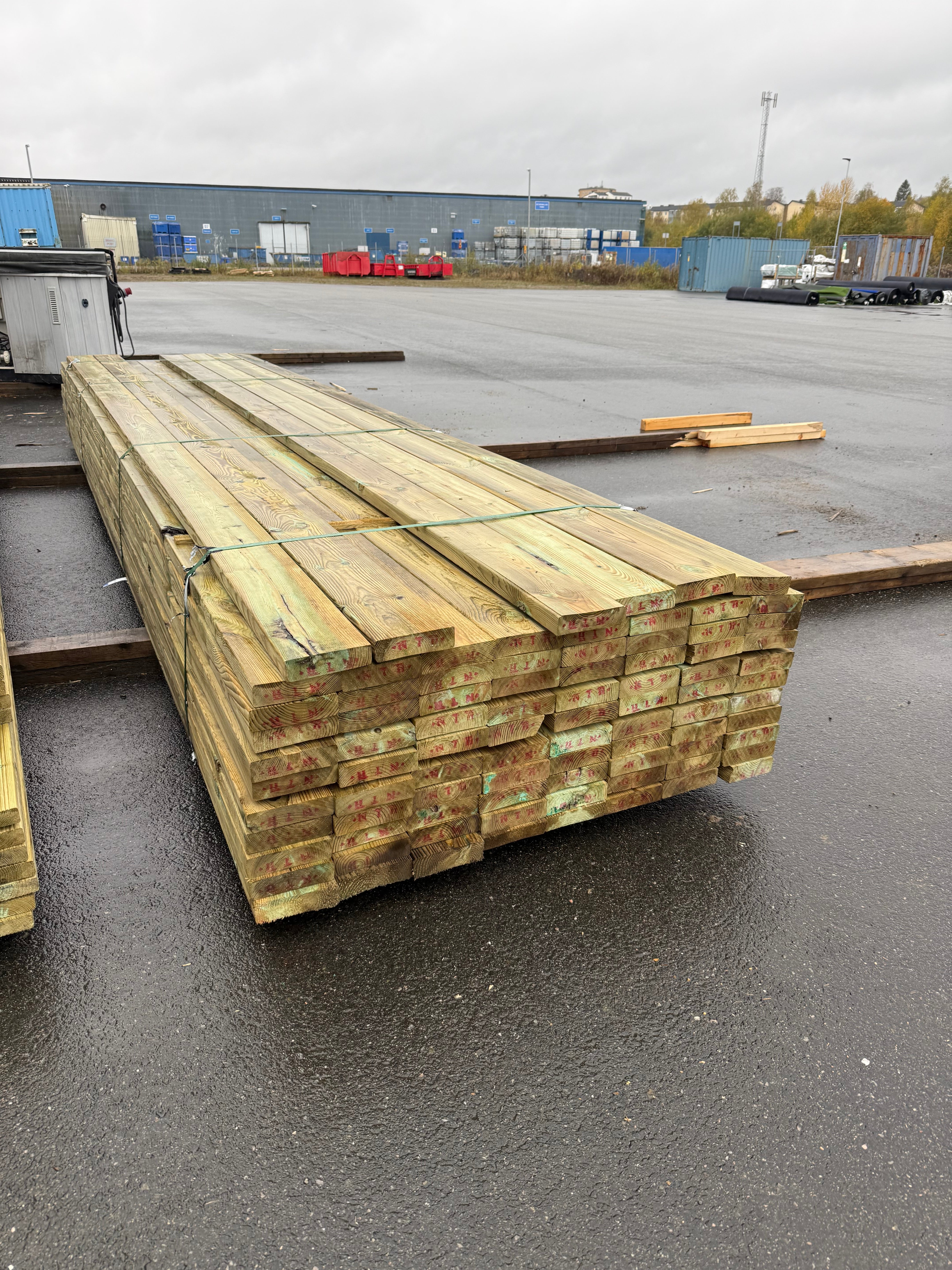 Paket Reglar 38x140mm – 85 st (4,80 m, Tryckimpregnerad Furu)