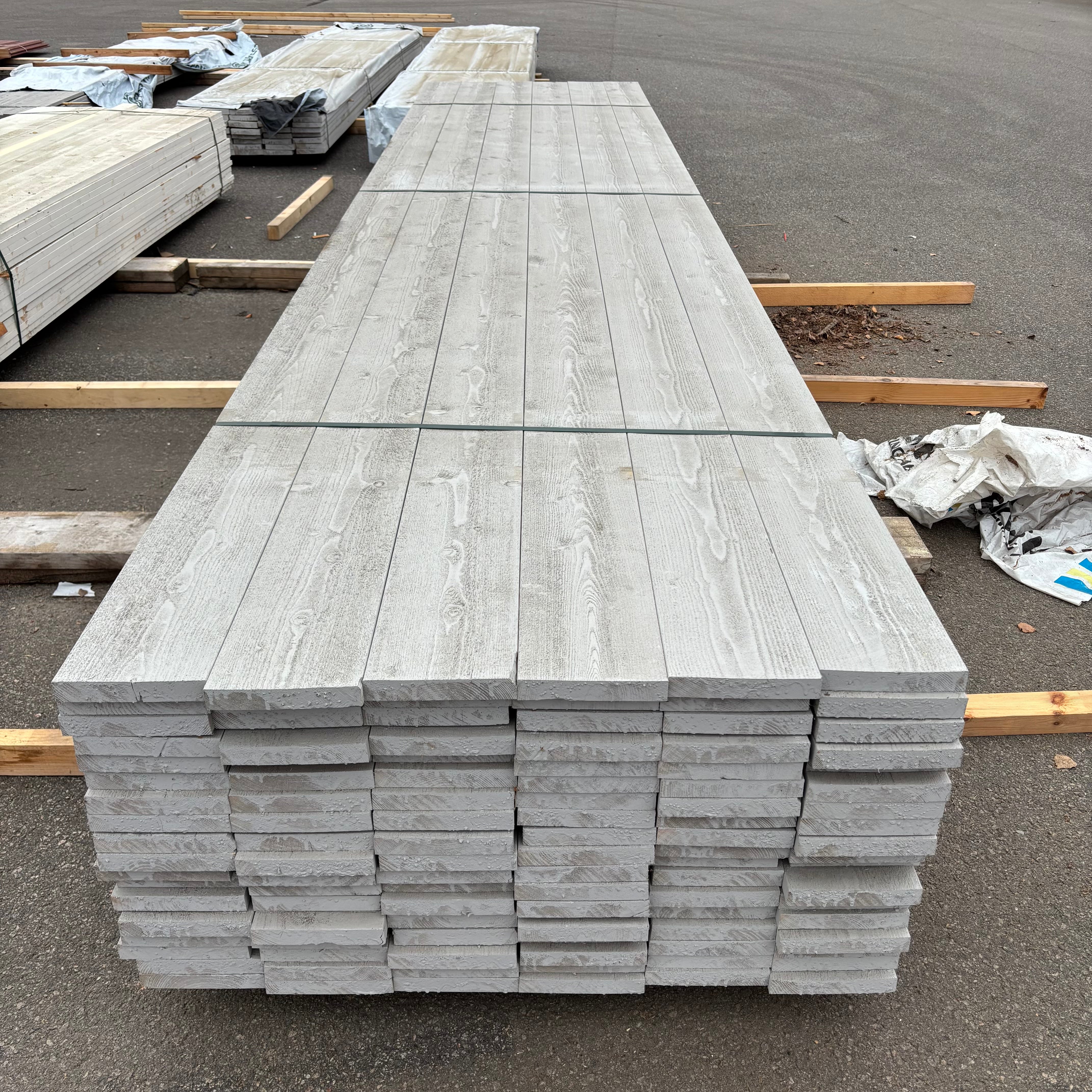 Paket Ytterpanel Finsågad 28x170mm – 108 st (4,80 m, Grå NCS S3000-N)