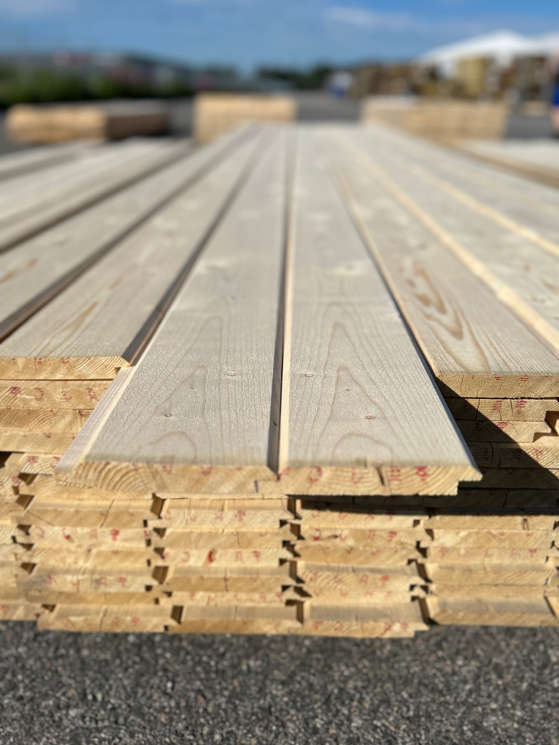 Paket Ytterpanel Dubbelfasspont 22x145mm, 96st 4.80m Obehandlad