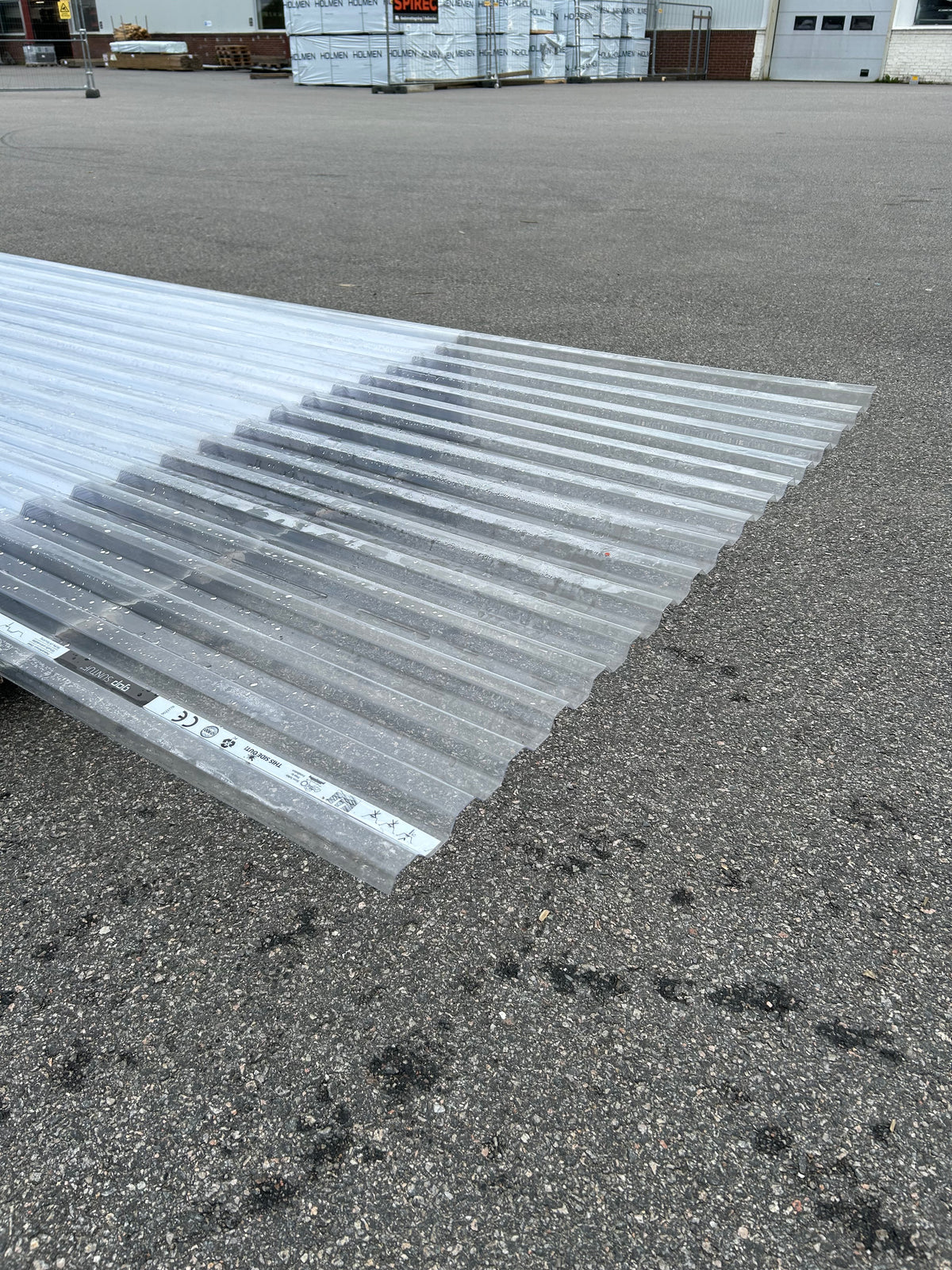 Plasttak GOP Suntuf klar- 0,8mm Trapetsprofil