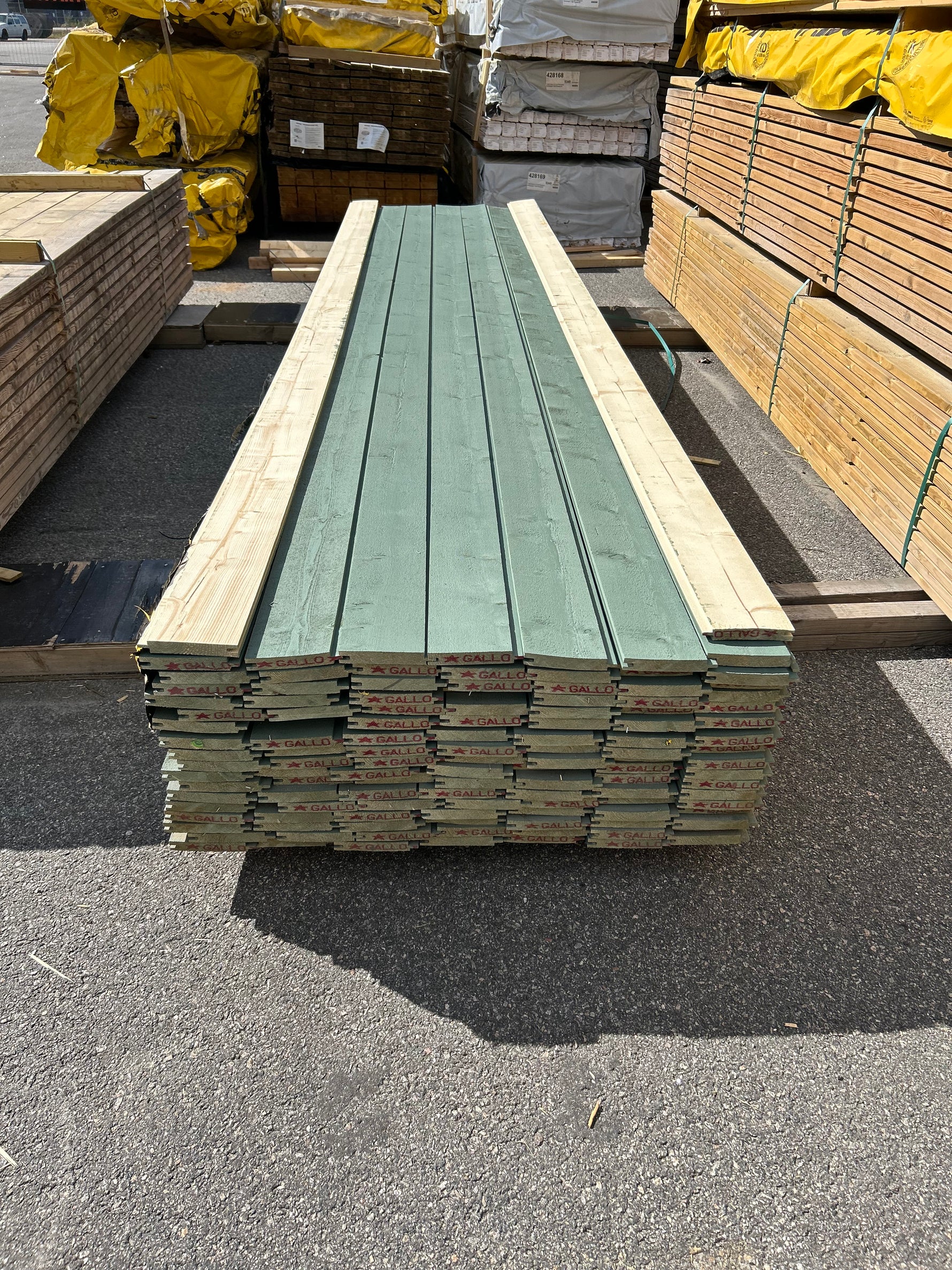 Paket Spontad Spårpanel 22x145mm 4,20m 121st Gran