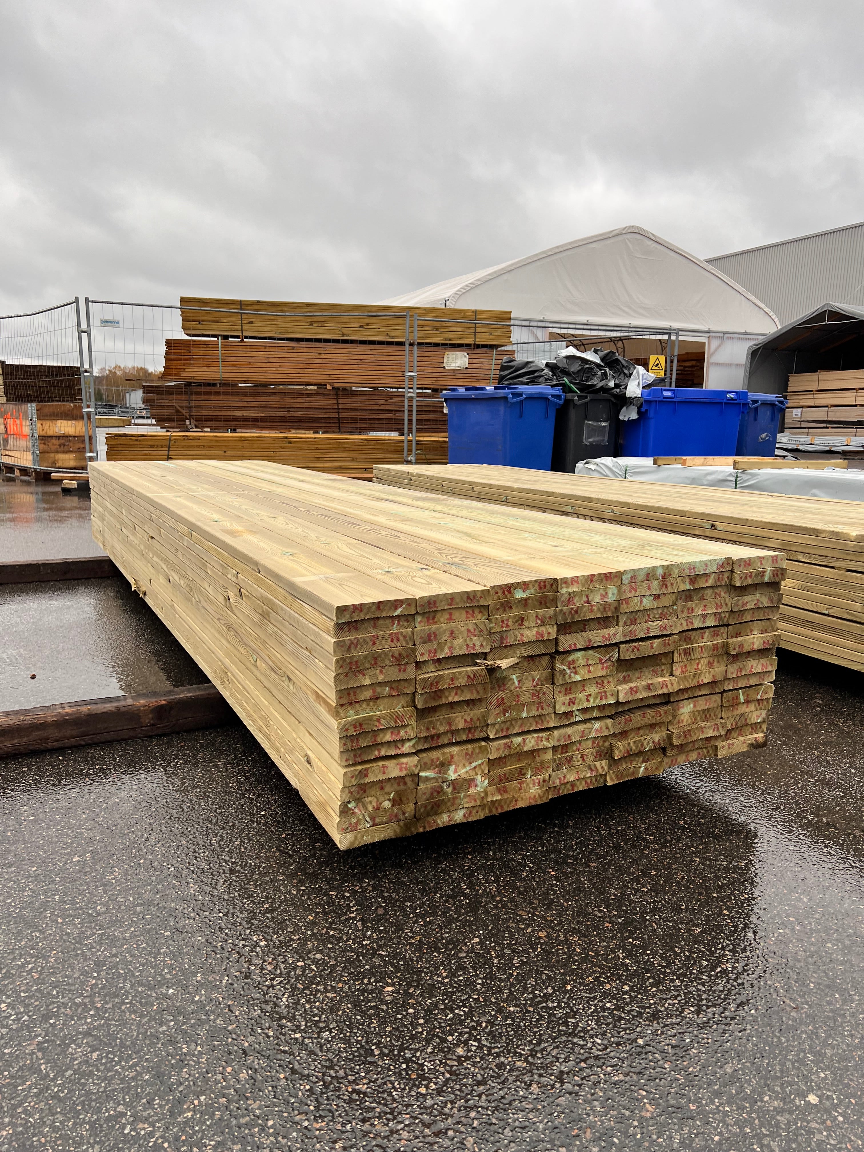 Paket Trall Rillad 28x145mm – 105 st 4.20m Tryckimpregnerad B-sort