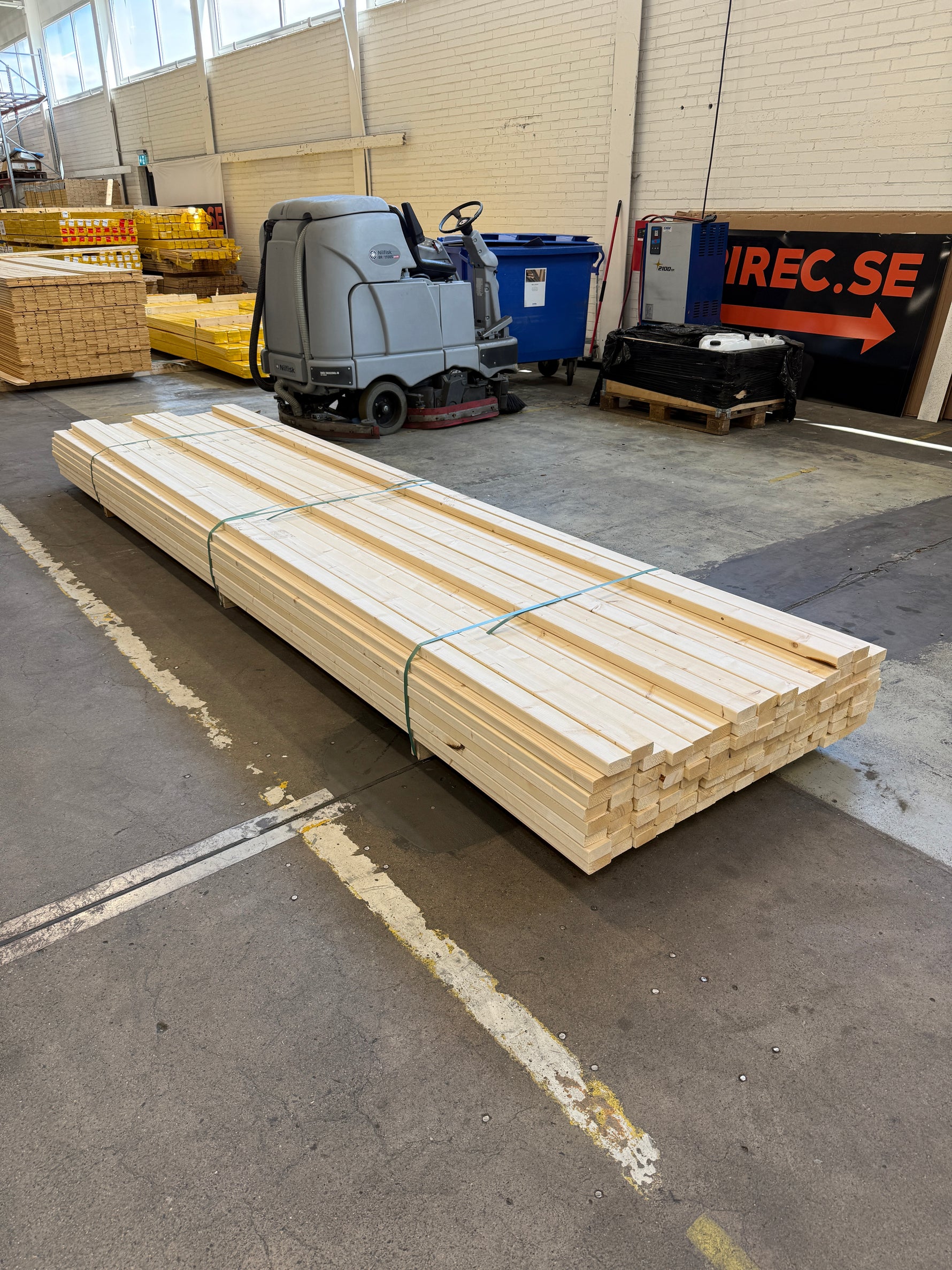 Paket Hyvlade Reglar 34x70mm Gran, 112st 4,20m