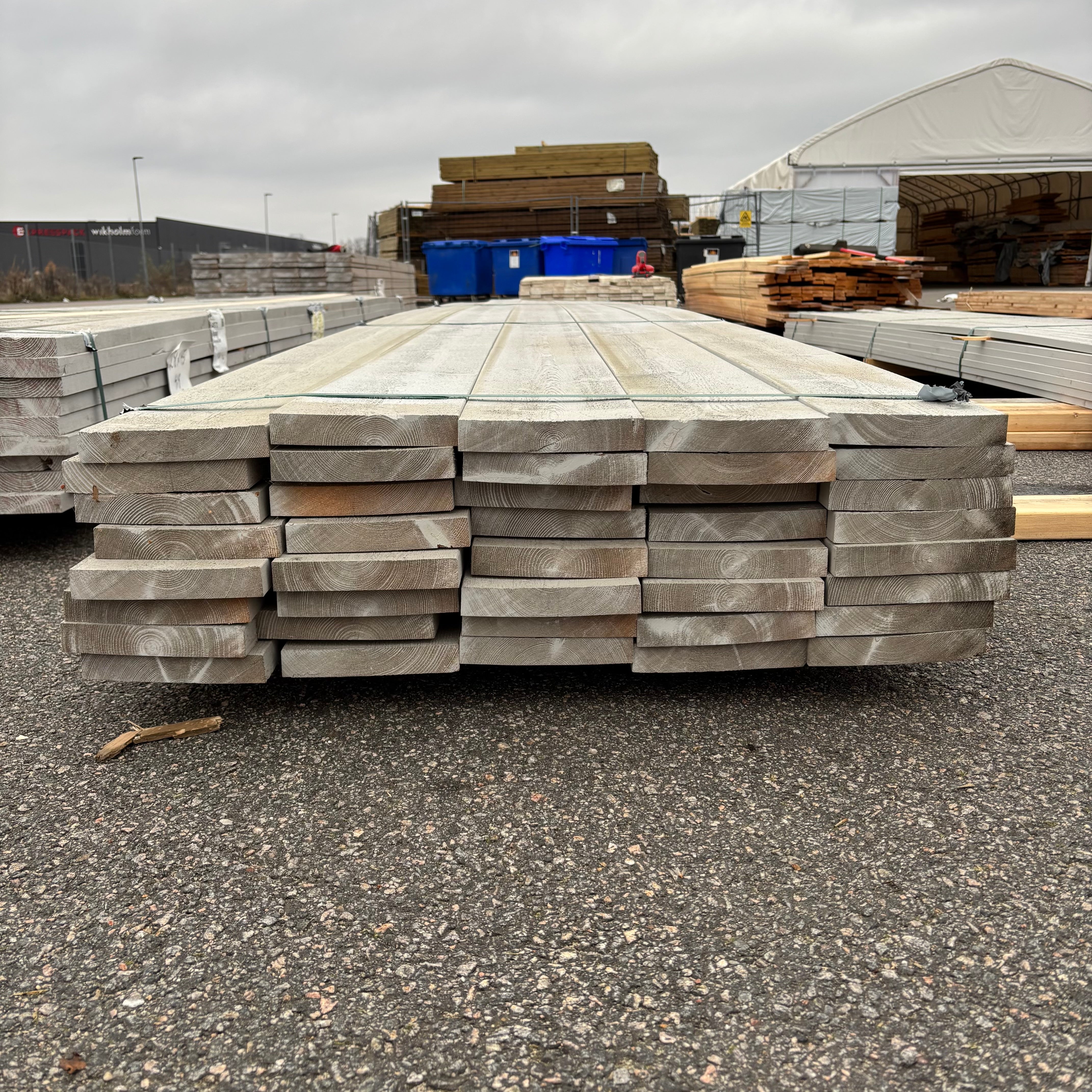 Paket Ytterpanel Finsågad 28x170mm – 40 st (5,40 m, Grå NCS S3000-N)