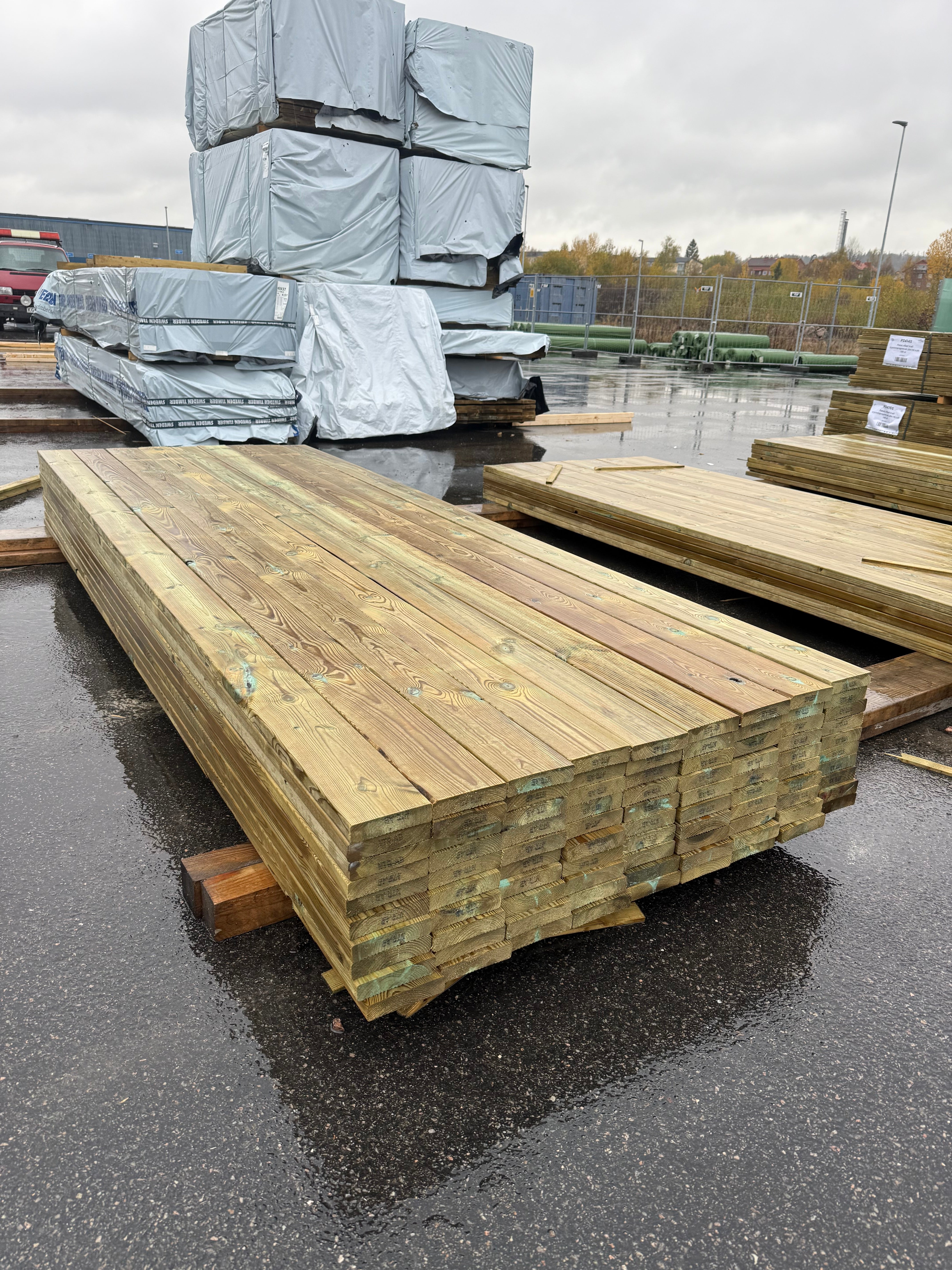 Paket Trall Rillad 28x120mm – 90 st 3.0m Tryckimpregnerad B-sort