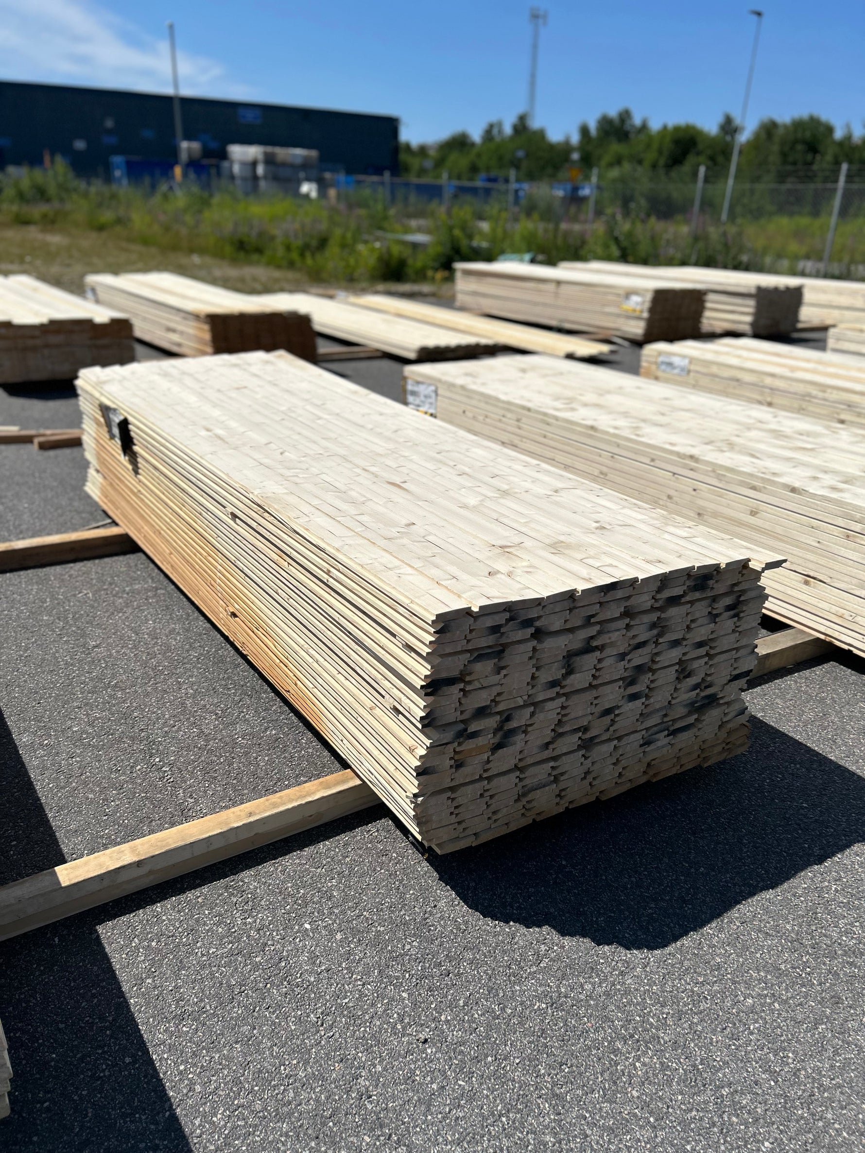 Paket Ytterpanel Enkelfas Halvspont 22x95mm 275st Gran 3.0m