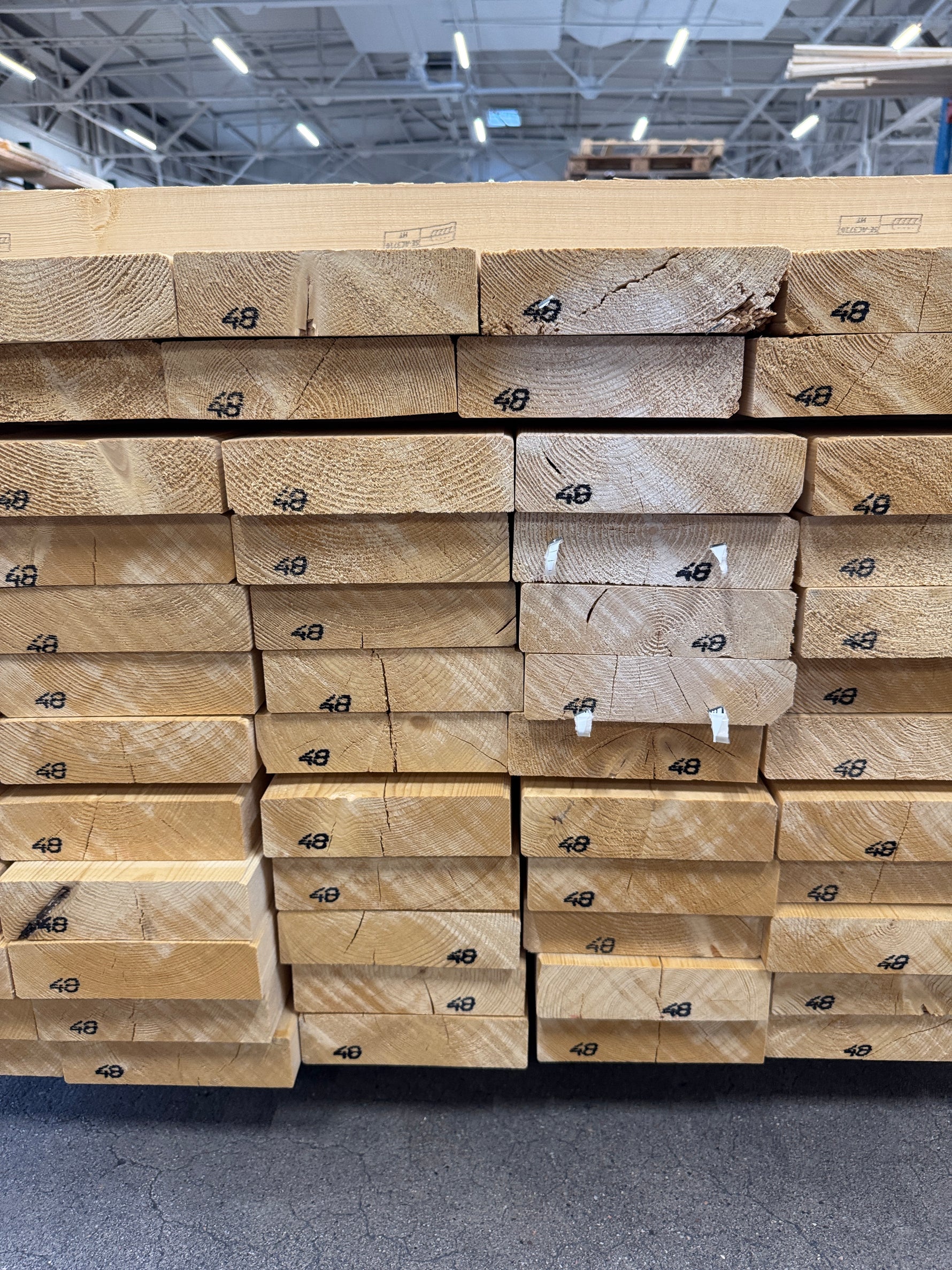 Paket Reglar 45x170mm 4,80m – 72 st C24 Felhyvlade