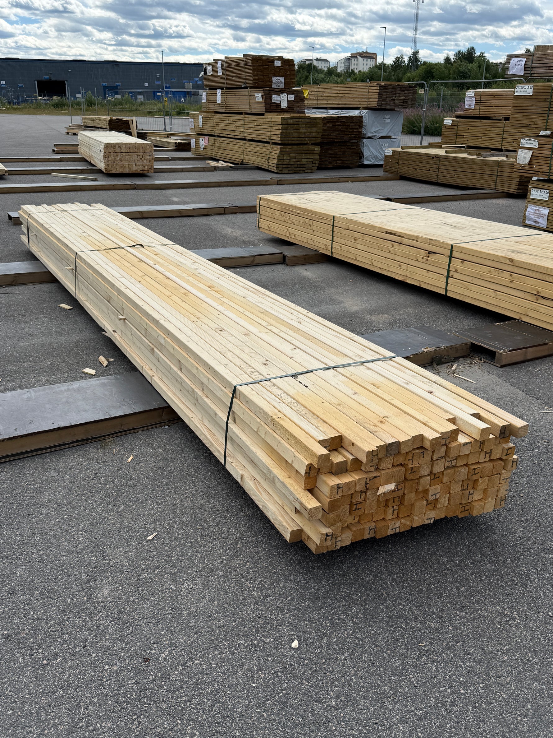Paket Reglar 45x45 mm – 112 st (5,40 m, Gran)