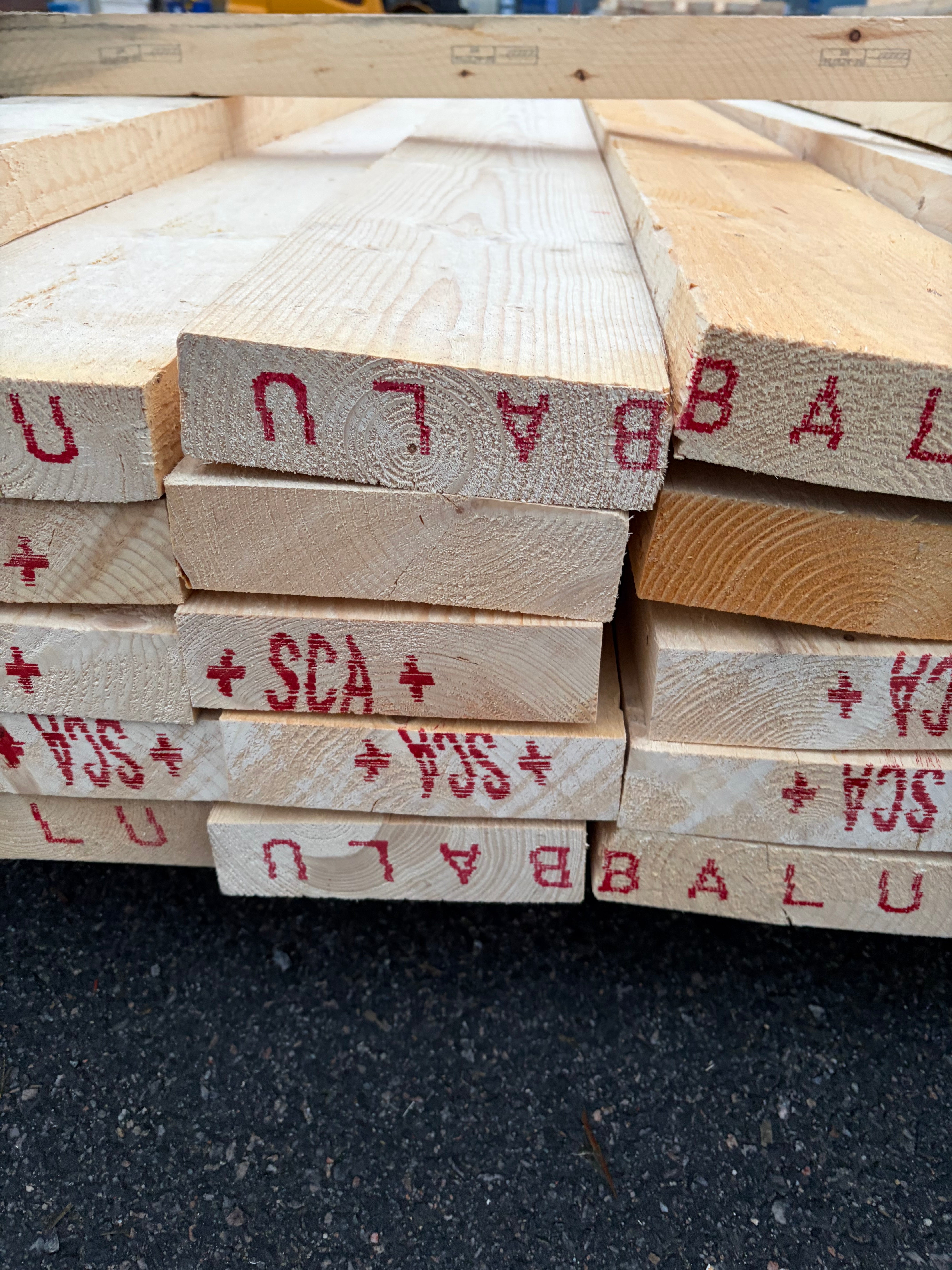 Paket Ohyvlade Reglar 47x175mm, 32st 4.2–5.4m