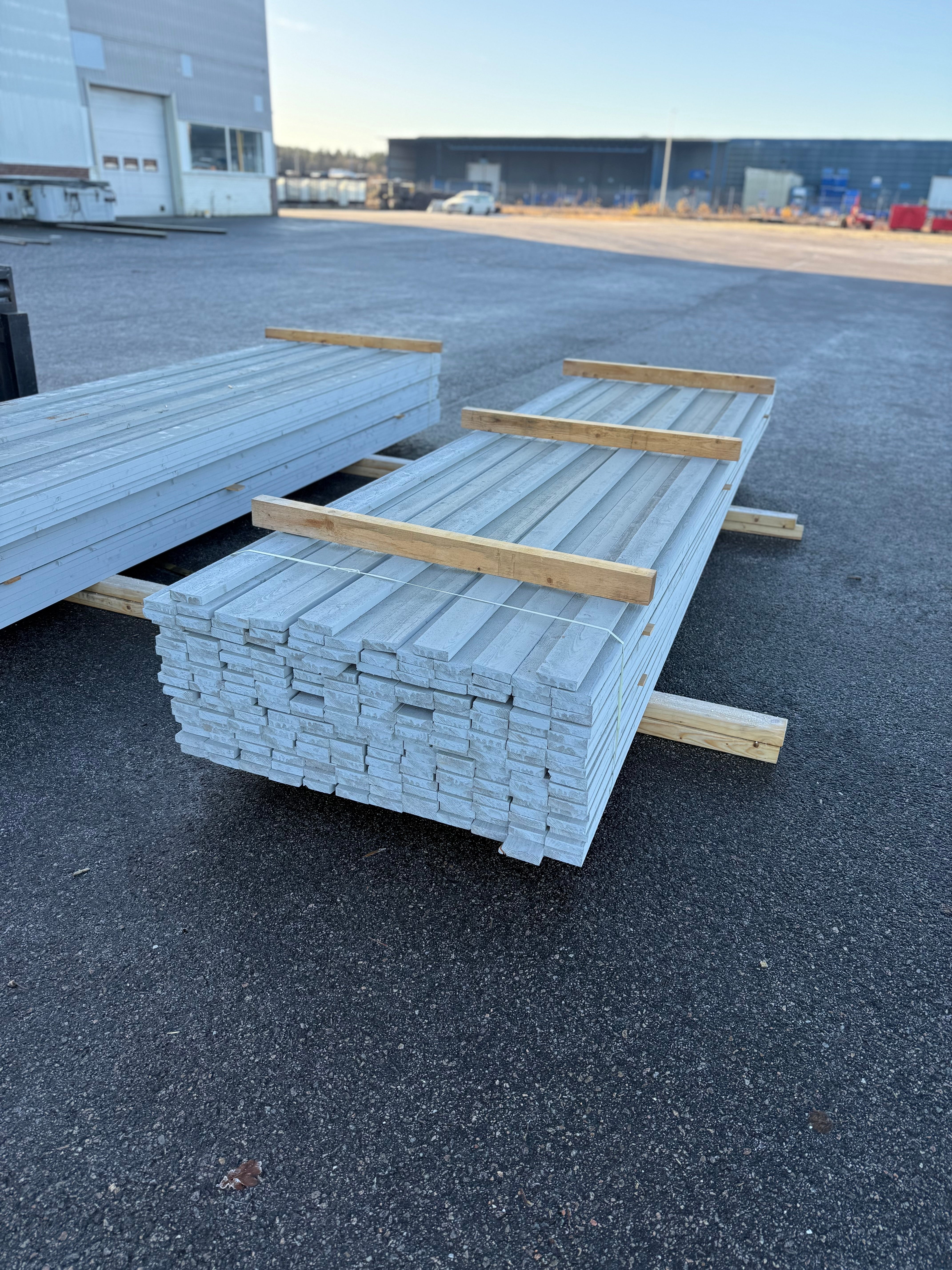 Paket Finsågade Brädor 21x79 mm – 208 st (3,60 m, Målad NCS S 3000-N)