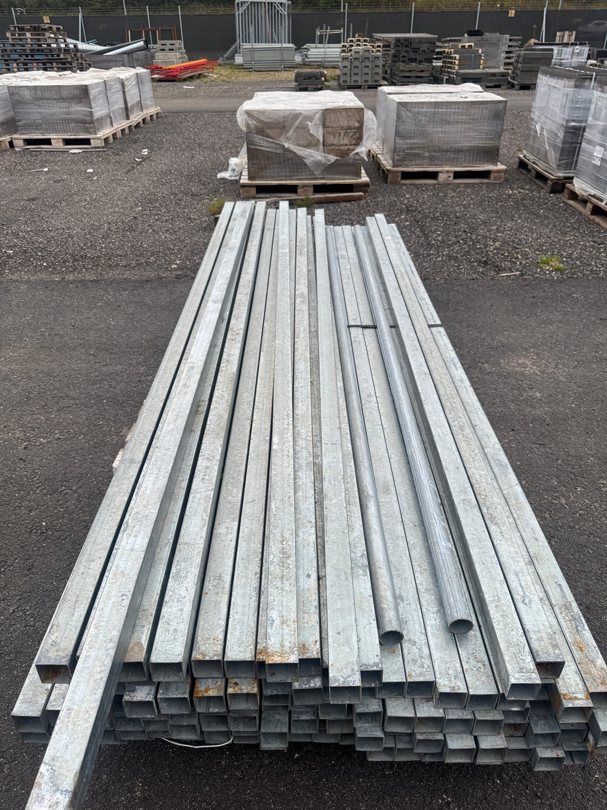 Pall Galvade Stängselstolpar 50x50mm – 2,76m – ca 80st
