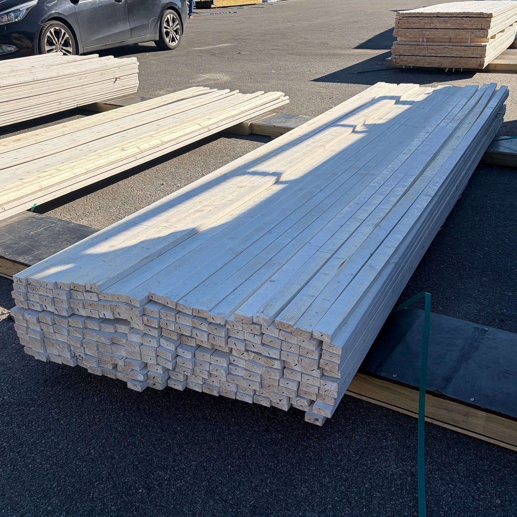Parti Lockläkt 22x45mm, 190st 3.60m- Grundmålad